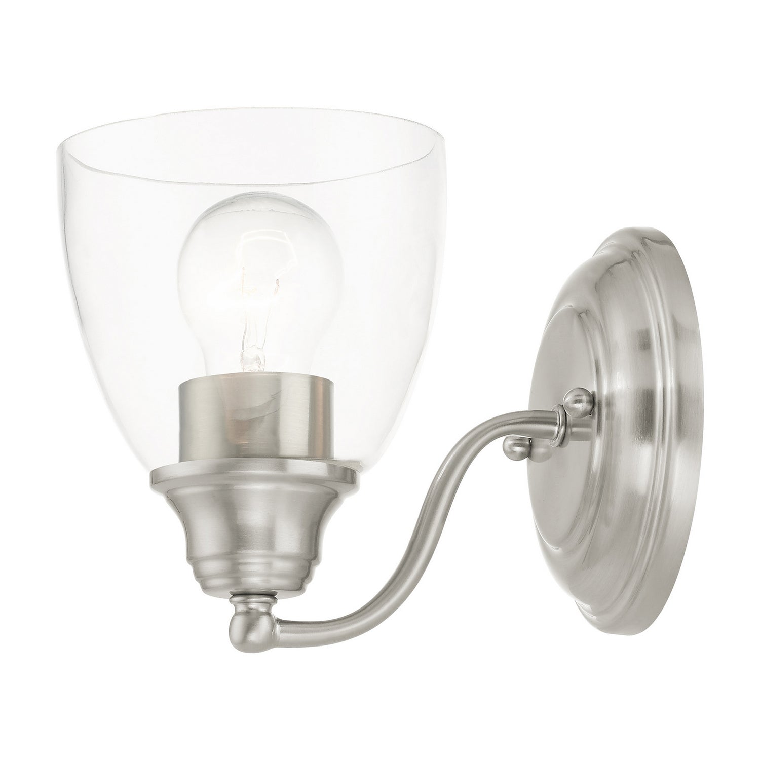 Livex Lighting - 15131-91 - One Light Vanity - Montgomery - Brushed Nickel