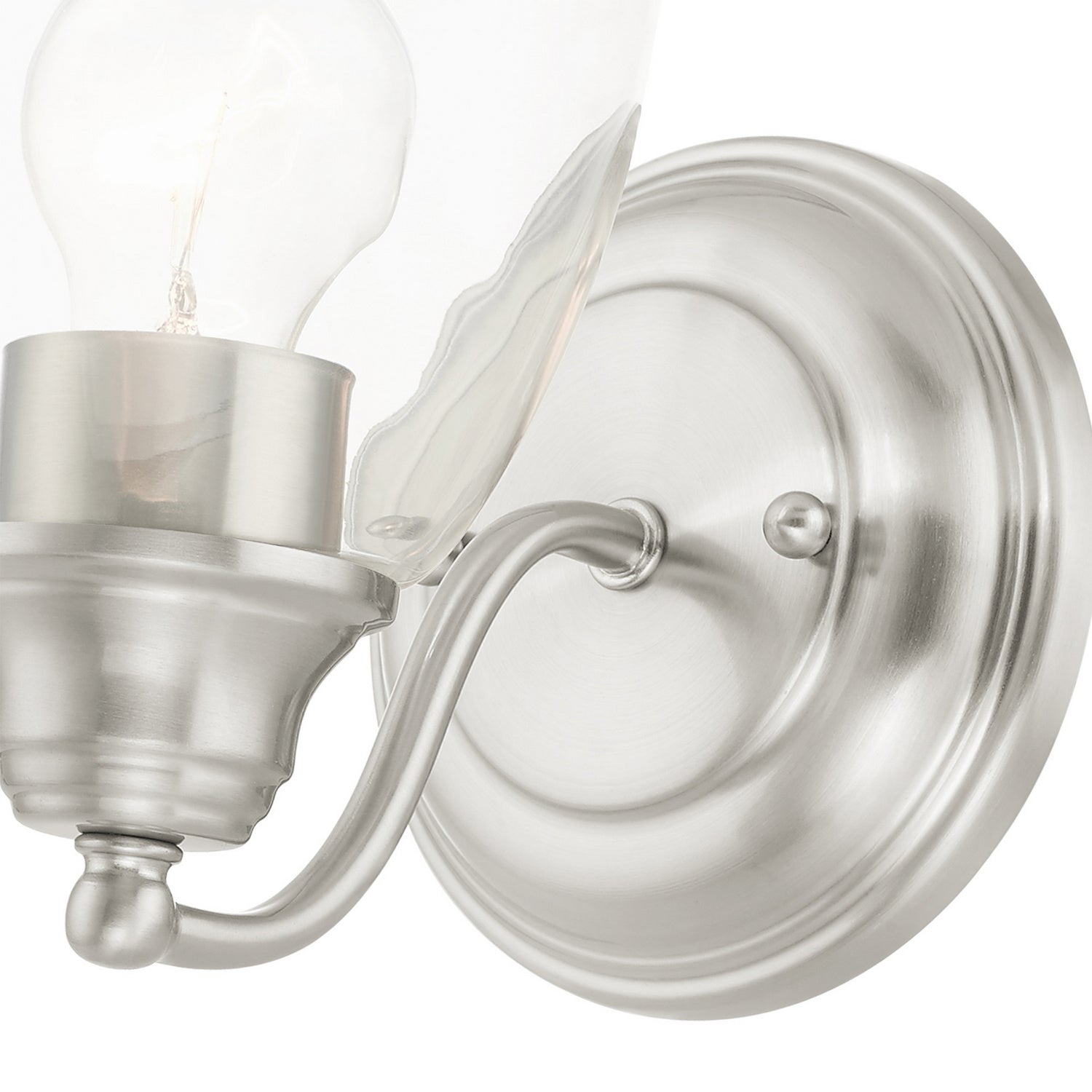 Livex Lighting - 15131-91 - One Light Vanity - Montgomery - Brushed Nickel