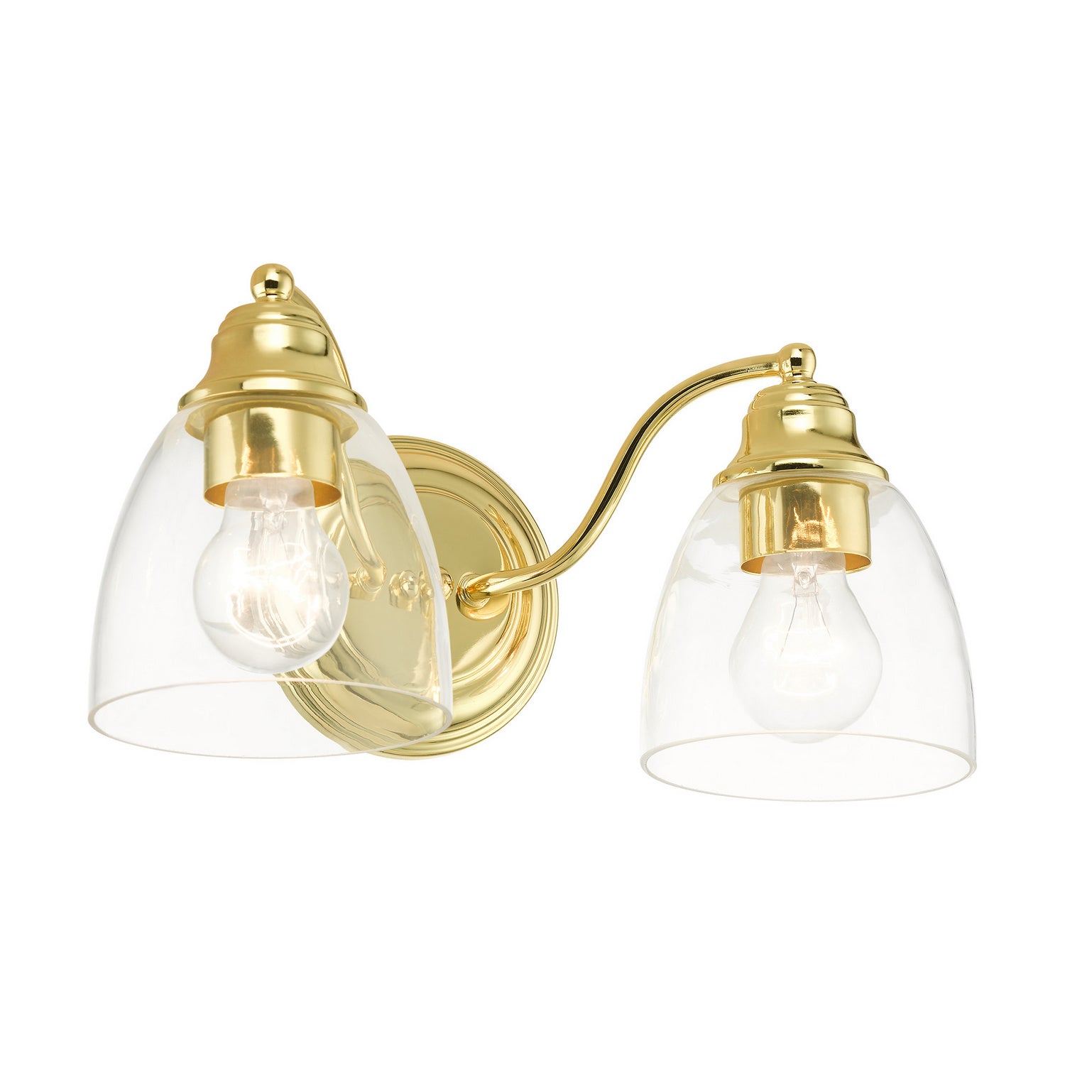 Livex Lighting - 15132-02 - Two Light Vanity - Montgomery - Polished Brass