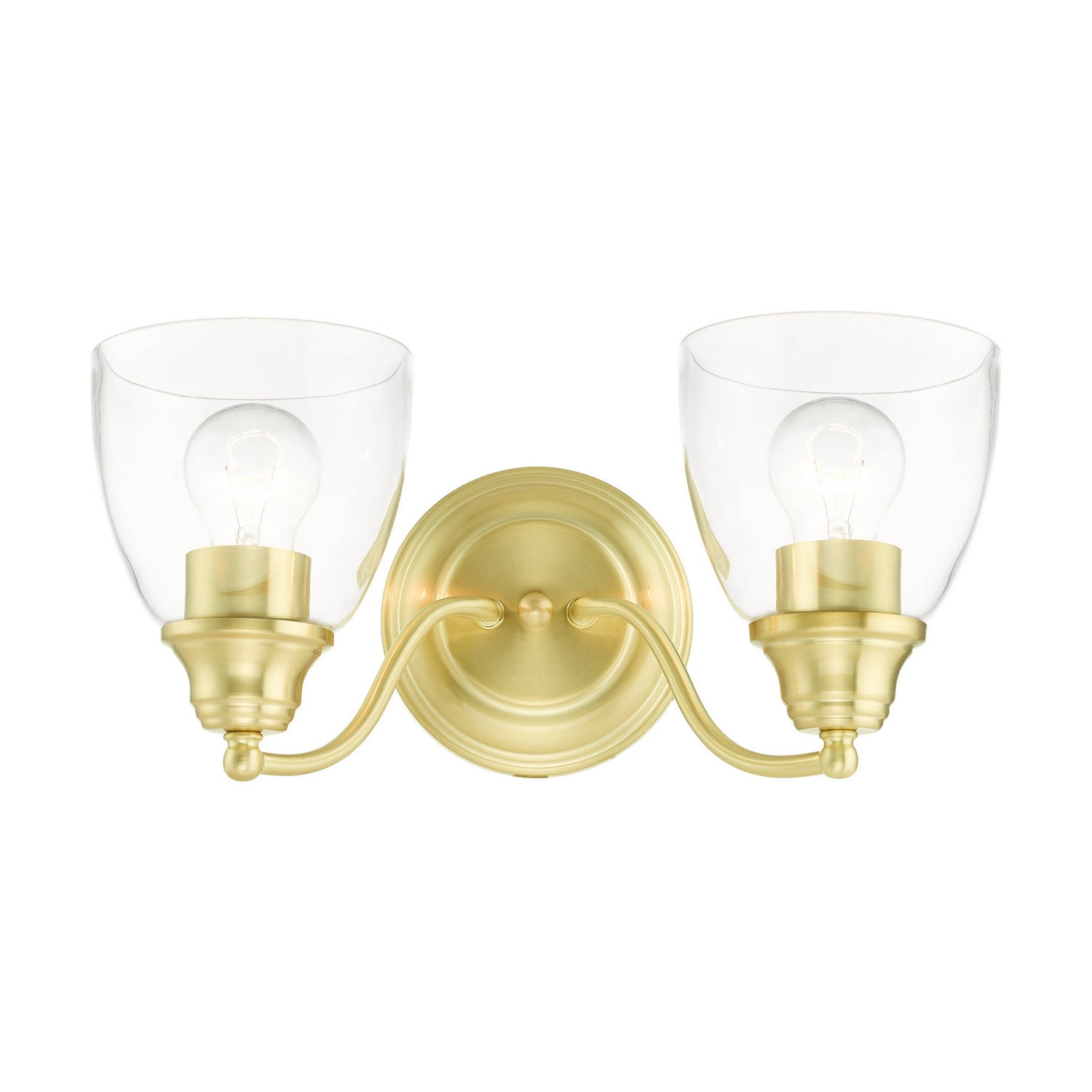 Livex Lighting - 15132-12 - Two Light Vanity - Montgomery - Satin Brass