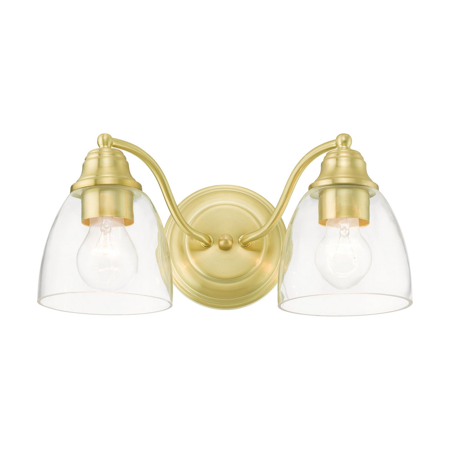 Livex Lighting - 15132-12 - Two Light Vanity - Montgomery - Satin Brass