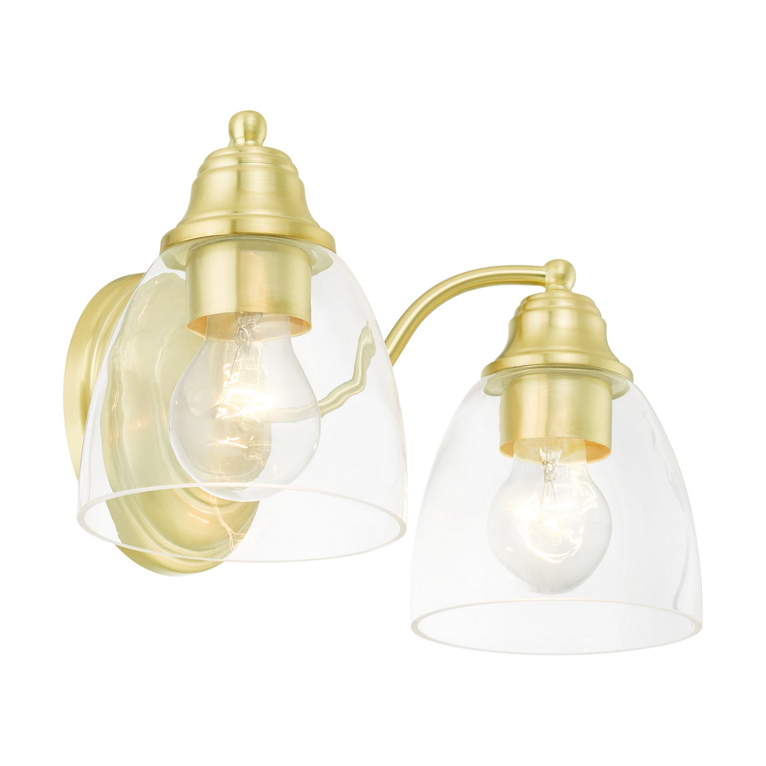Livex Lighting - 15132-12 - Two Light Vanity - Montgomery - Satin Brass