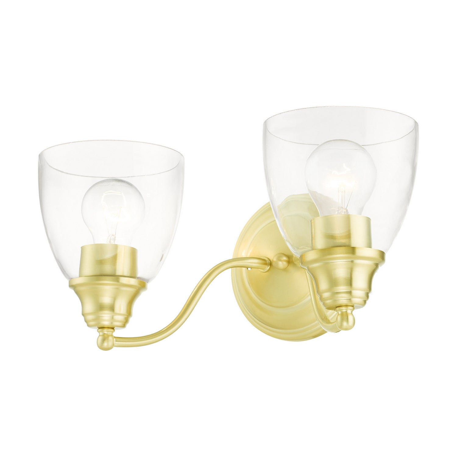 Livex Lighting - 15132-12 - Two Light Vanity - Montgomery - Satin Brass
