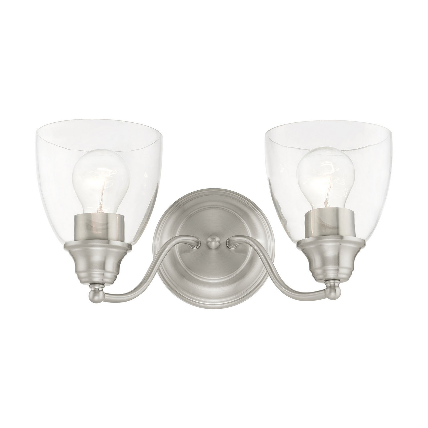 Livex Lighting - 15132-91 - Two Light Vanity - Montgomery - Brushed Nickel