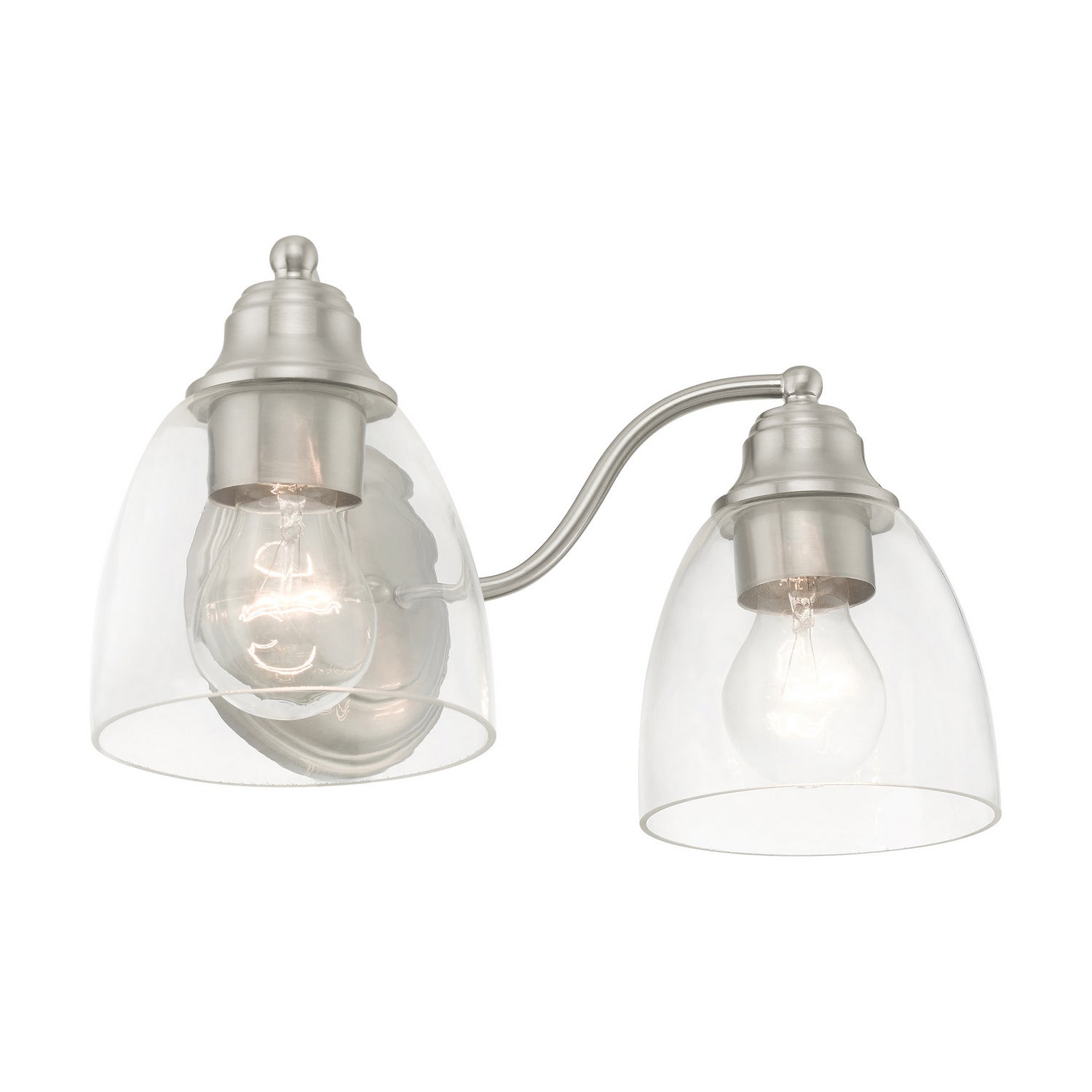 Livex Lighting - 15132-91 - Two Light Vanity - Montgomery - Brushed Nickel