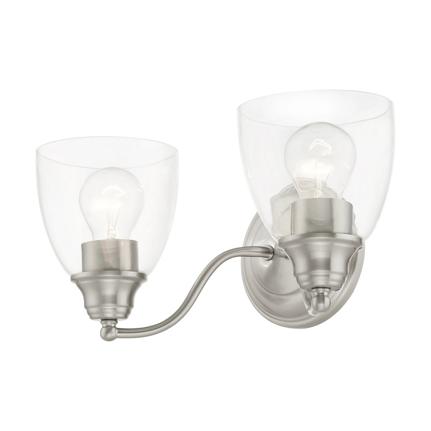Livex Lighting - 15132-91 - Two Light Vanity - Montgomery - Brushed Nickel