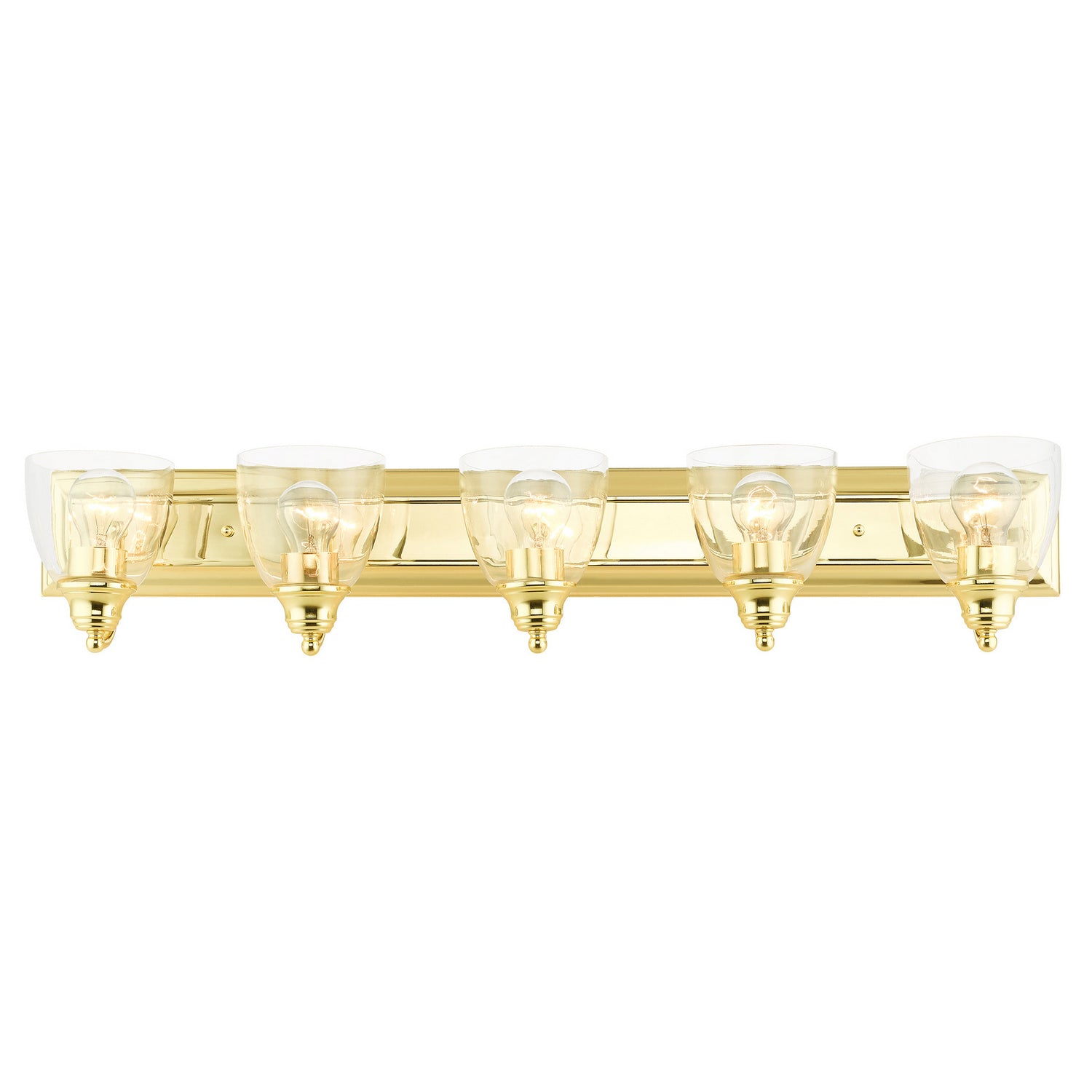Livex Lighting - 17075-02 - Five Light Vanity - Birmingham - Polished Brass