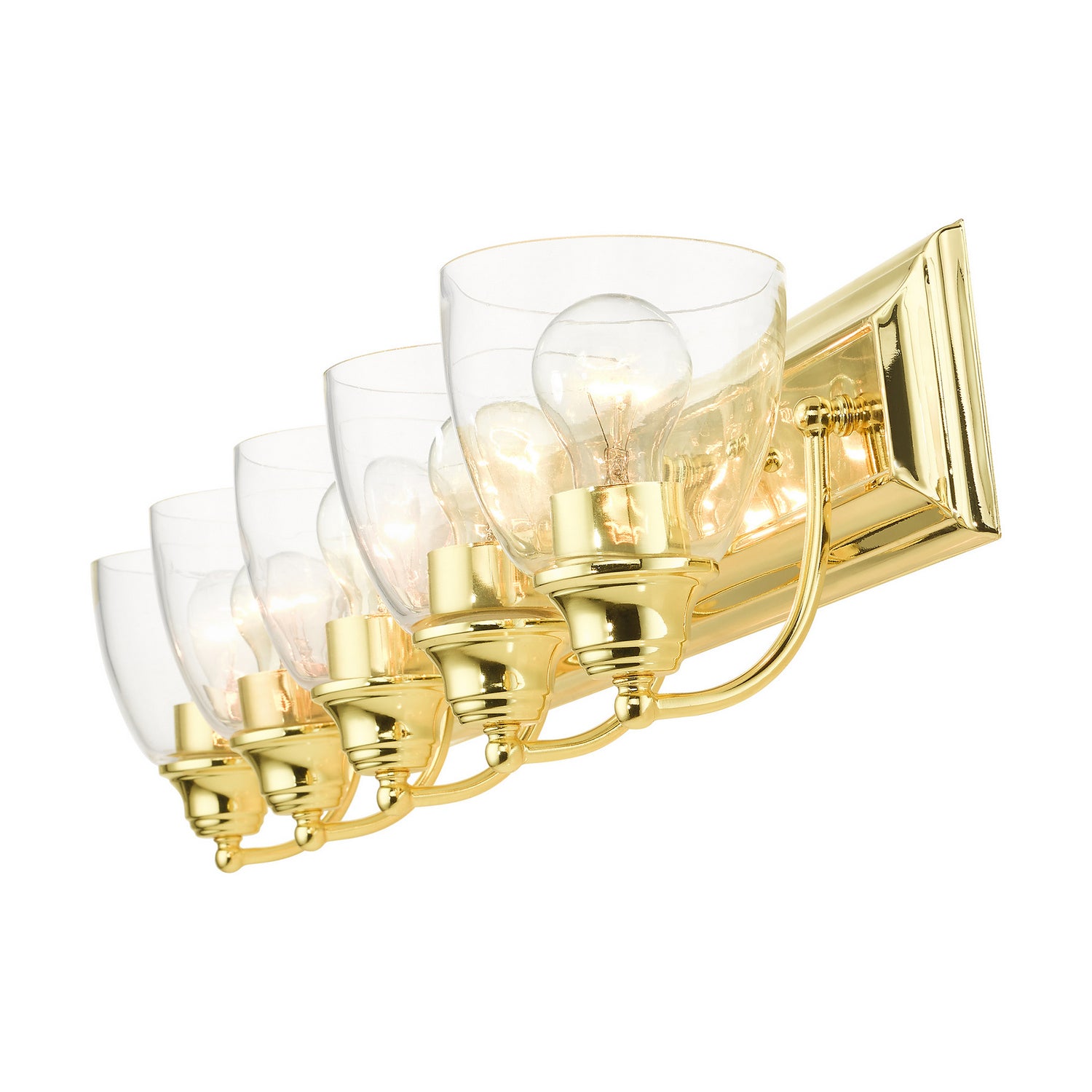 Livex Lighting - 17075-02 - Five Light Vanity - Birmingham - Polished Brass