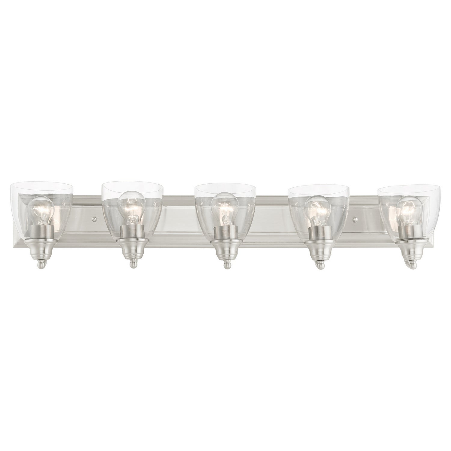 Livex Lighting - 17075-91 - Five Light Vanity - Birmingham - Brushed Nickel