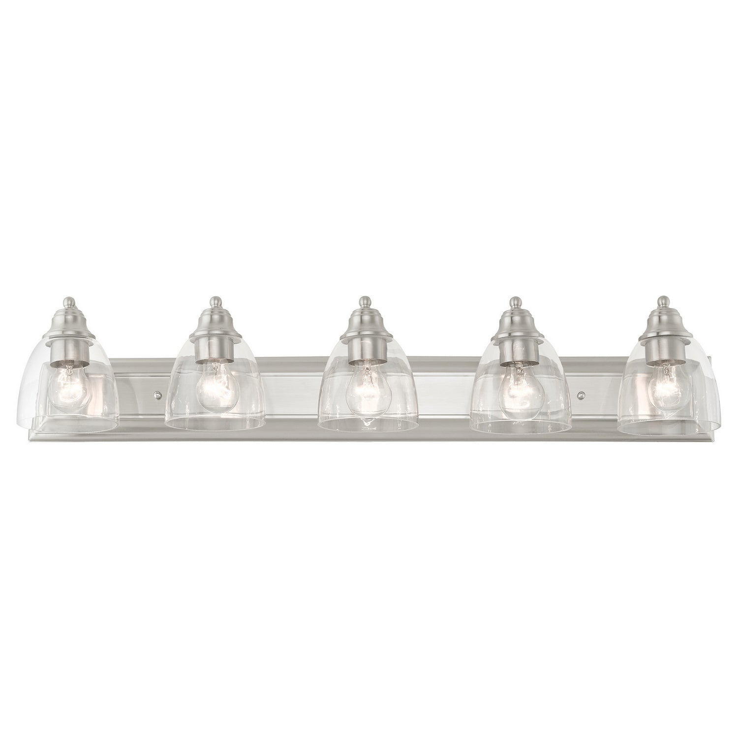 Livex Lighting - 17075-91 - Five Light Vanity - Birmingham - Brushed Nickel