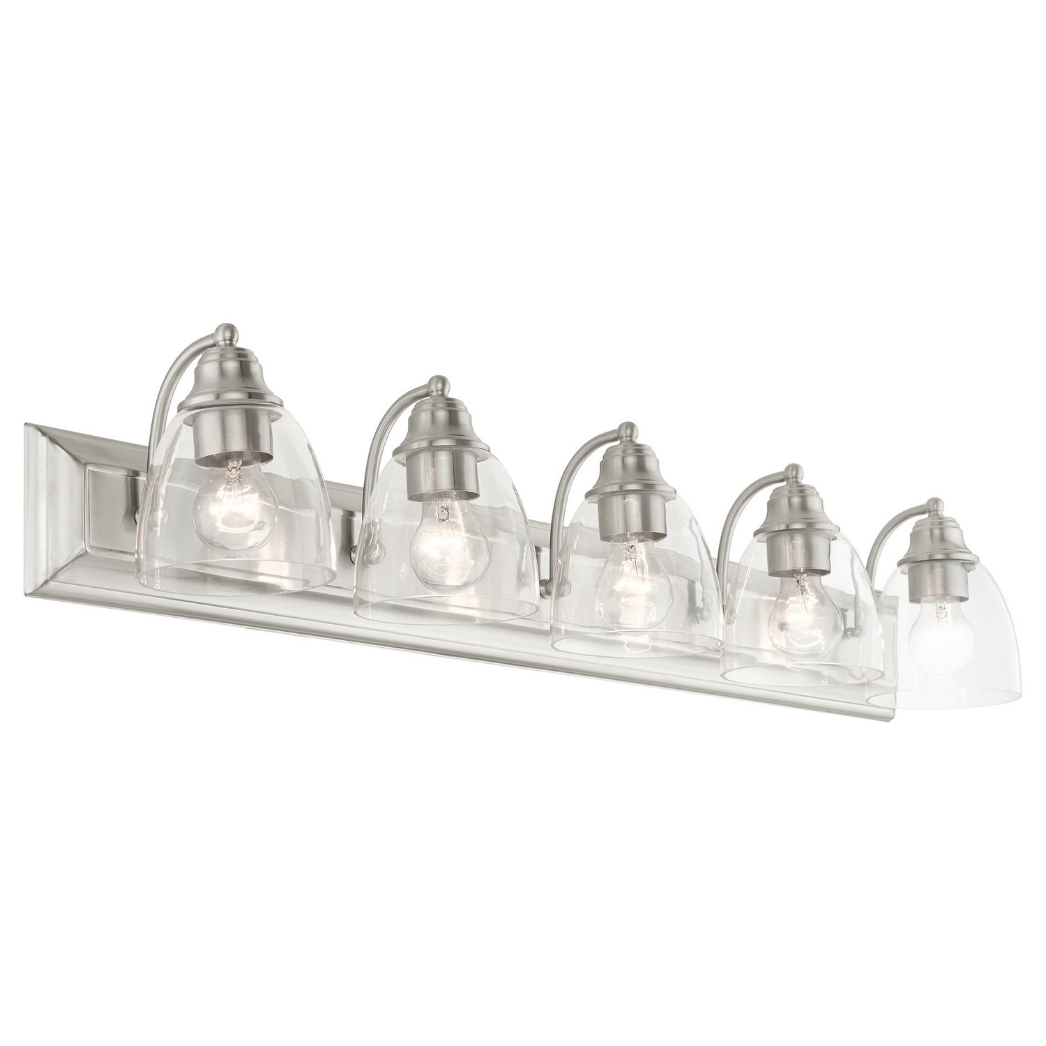 Livex Lighting - 17075-91 - Five Light Vanity - Birmingham - Brushed Nickel