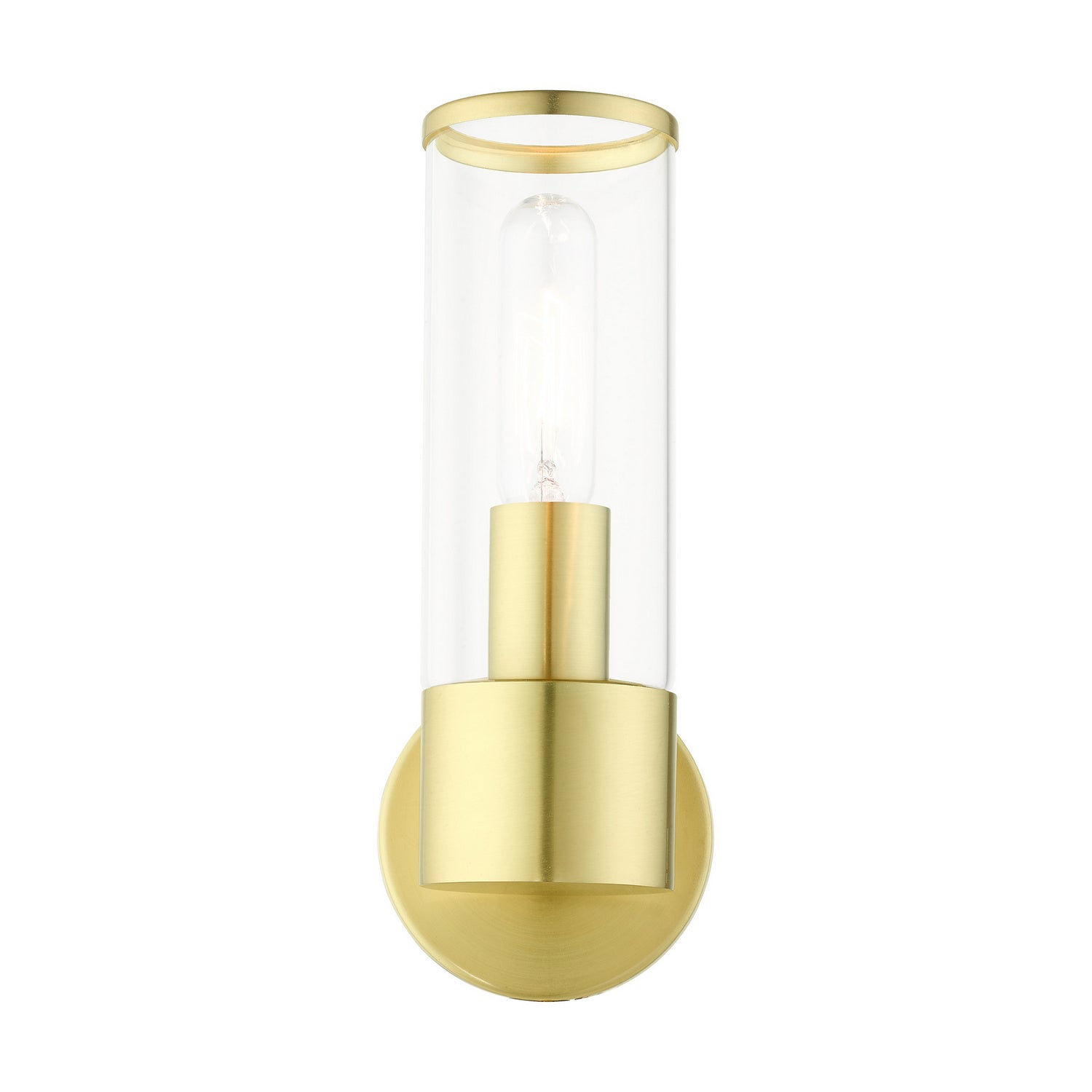 Livex Lighting - 17281-12 - One Light Wall Sconce - Banca - Satin Brass