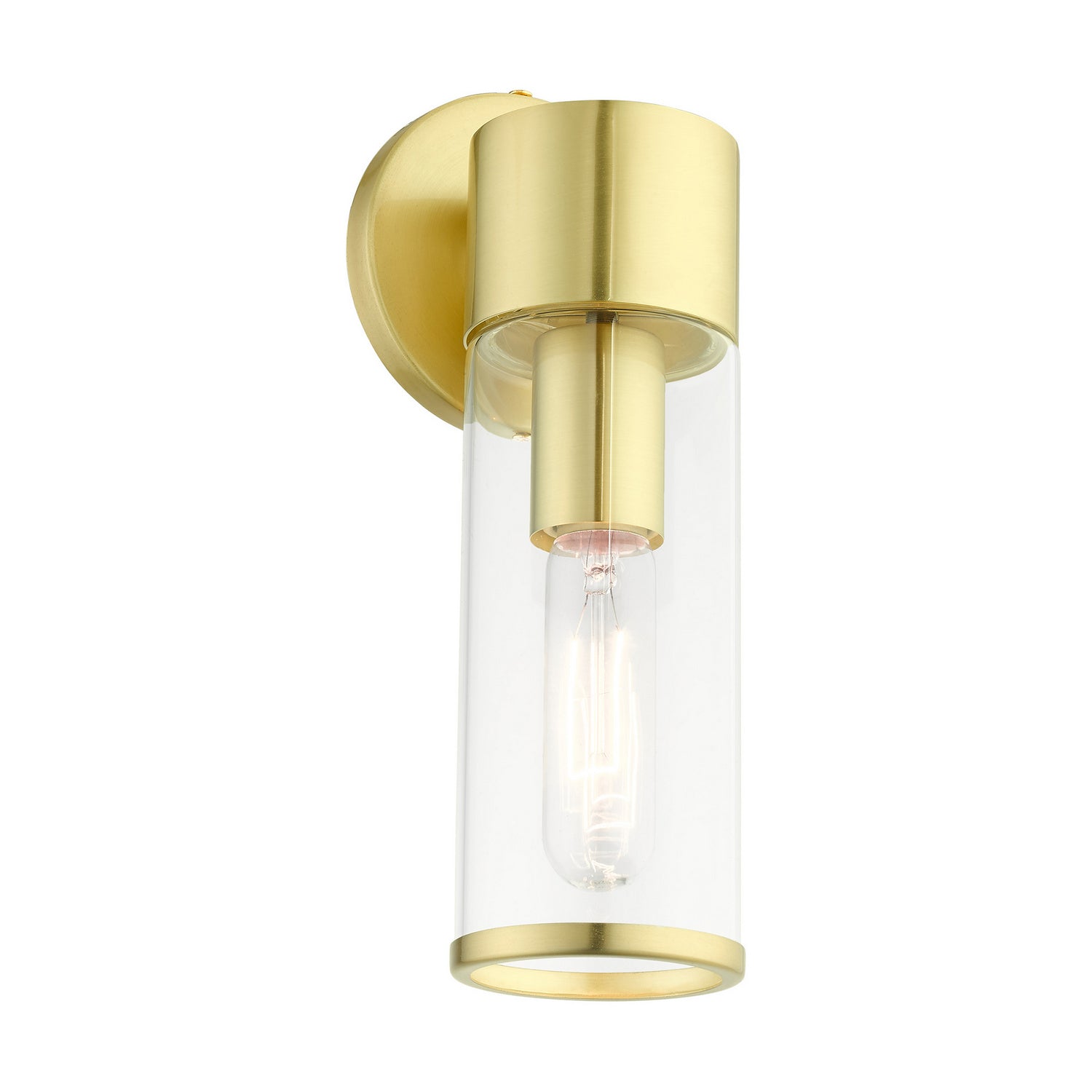 Livex Lighting - 17281-12 - One Light Wall Sconce - Banca - Satin Brass