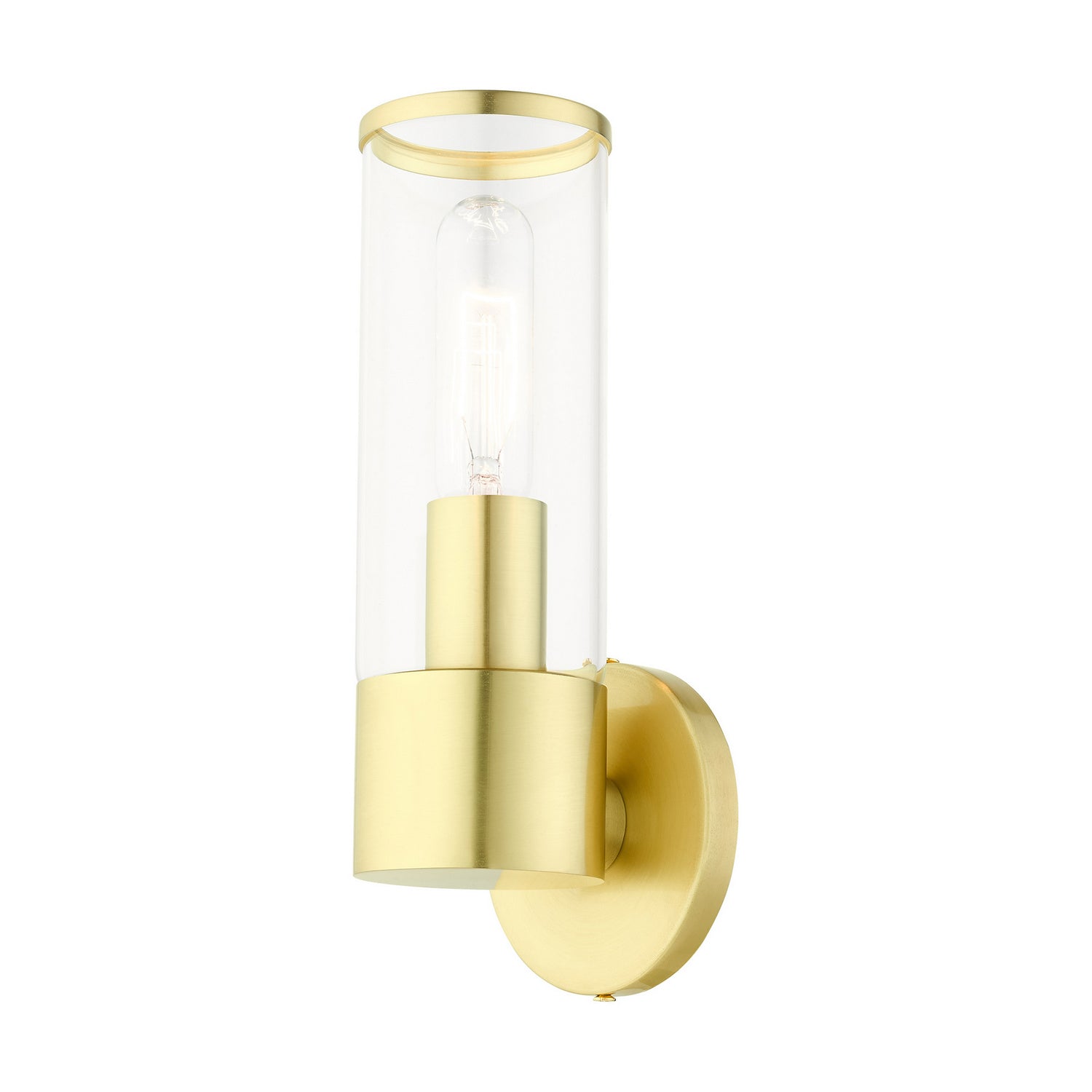 Livex Lighting - 17281-12 - One Light Wall Sconce - Banca - Satin Brass