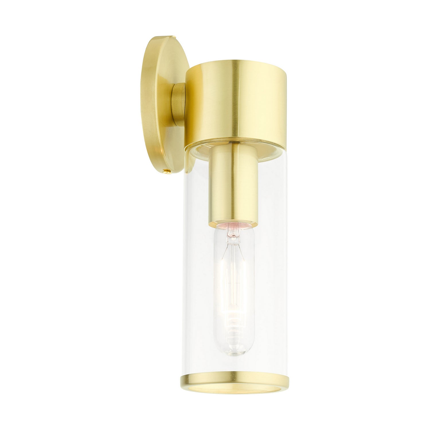 Livex Lighting - 17281-12 - One Light Wall Sconce - Banca - Satin Brass