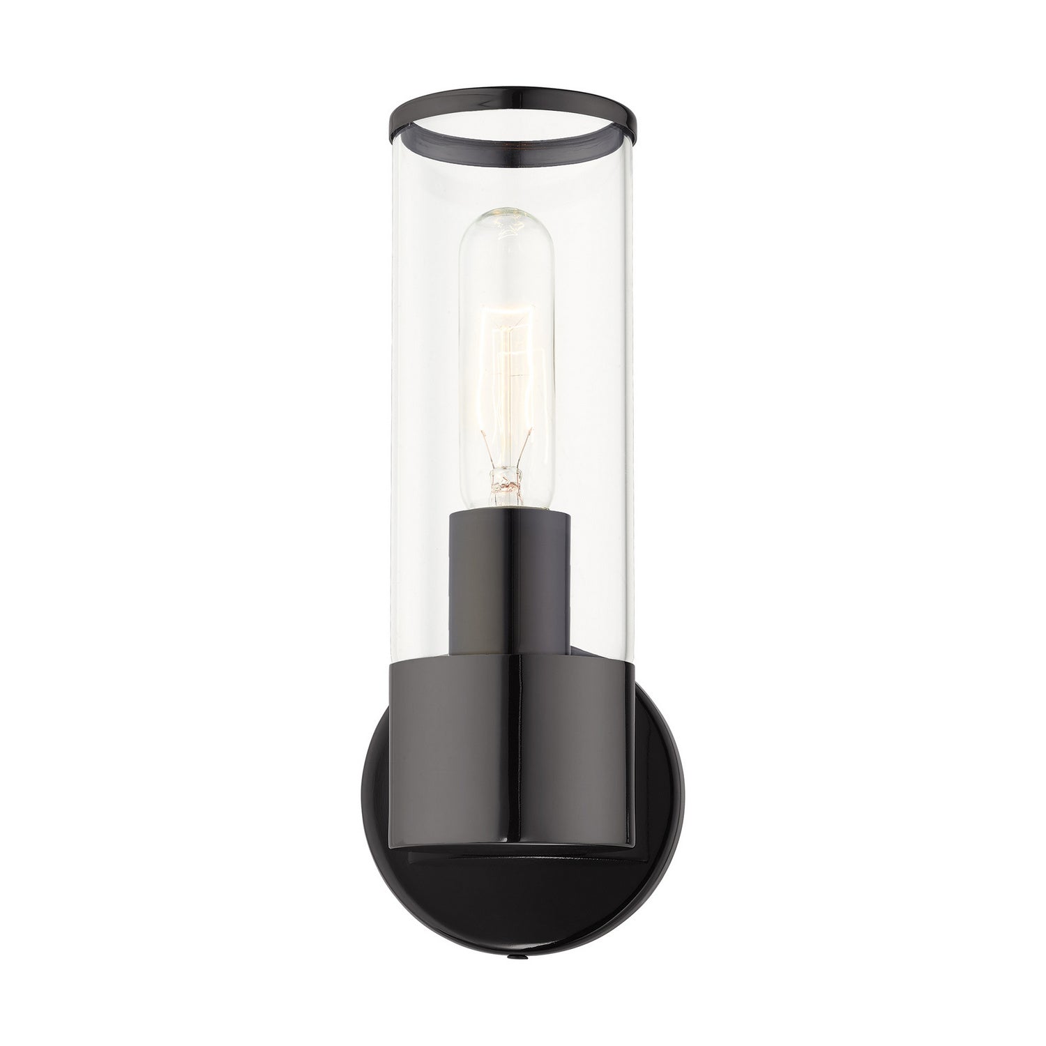 Livex Lighting - 17281-46 - One Light Wall Sconce - Banca - Black Chrome