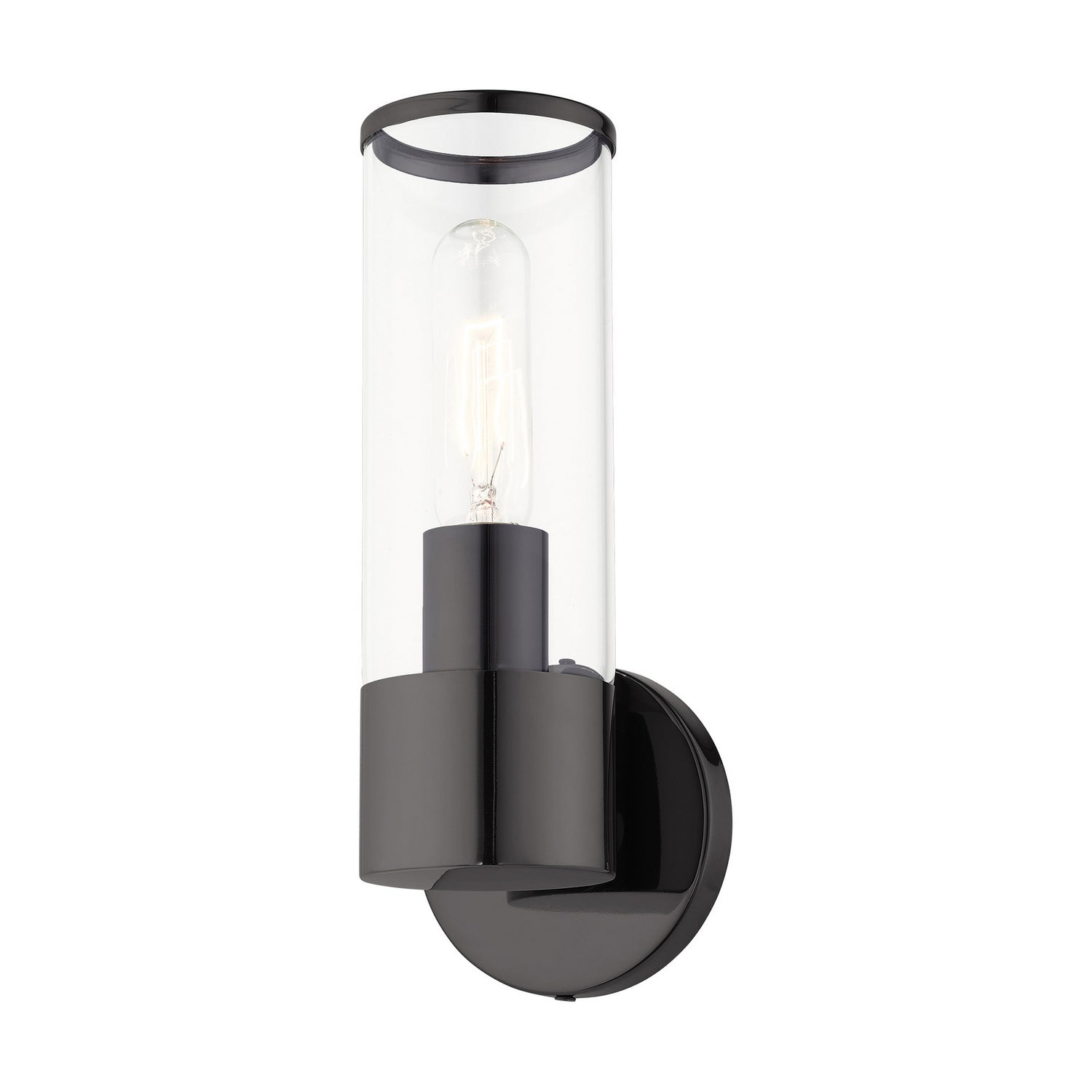 Livex Lighting - 17281-46 - One Light Wall Sconce - Banca - Black Chrome