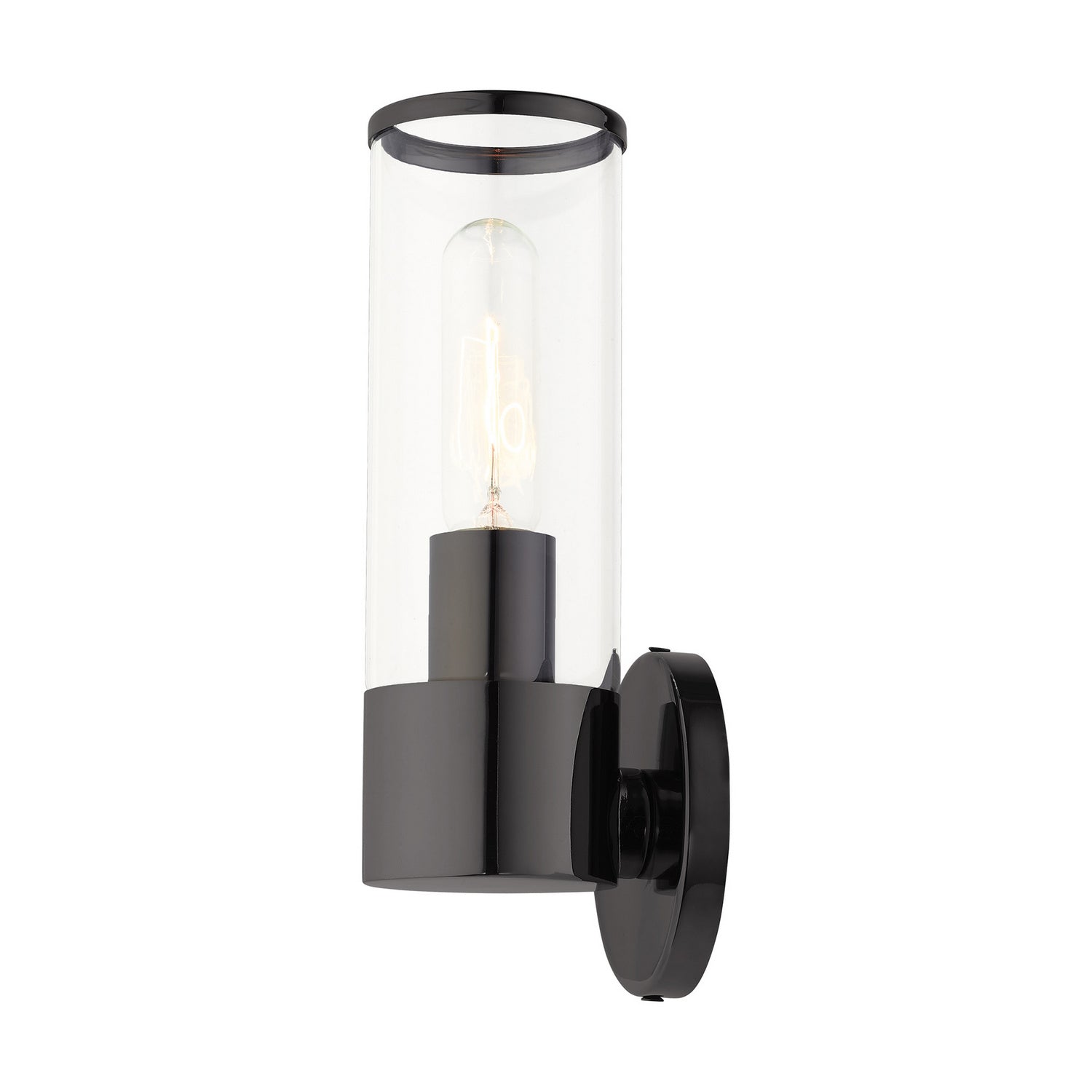 Livex Lighting - 17281-46 - One Light Wall Sconce - Banca - Black Chrome