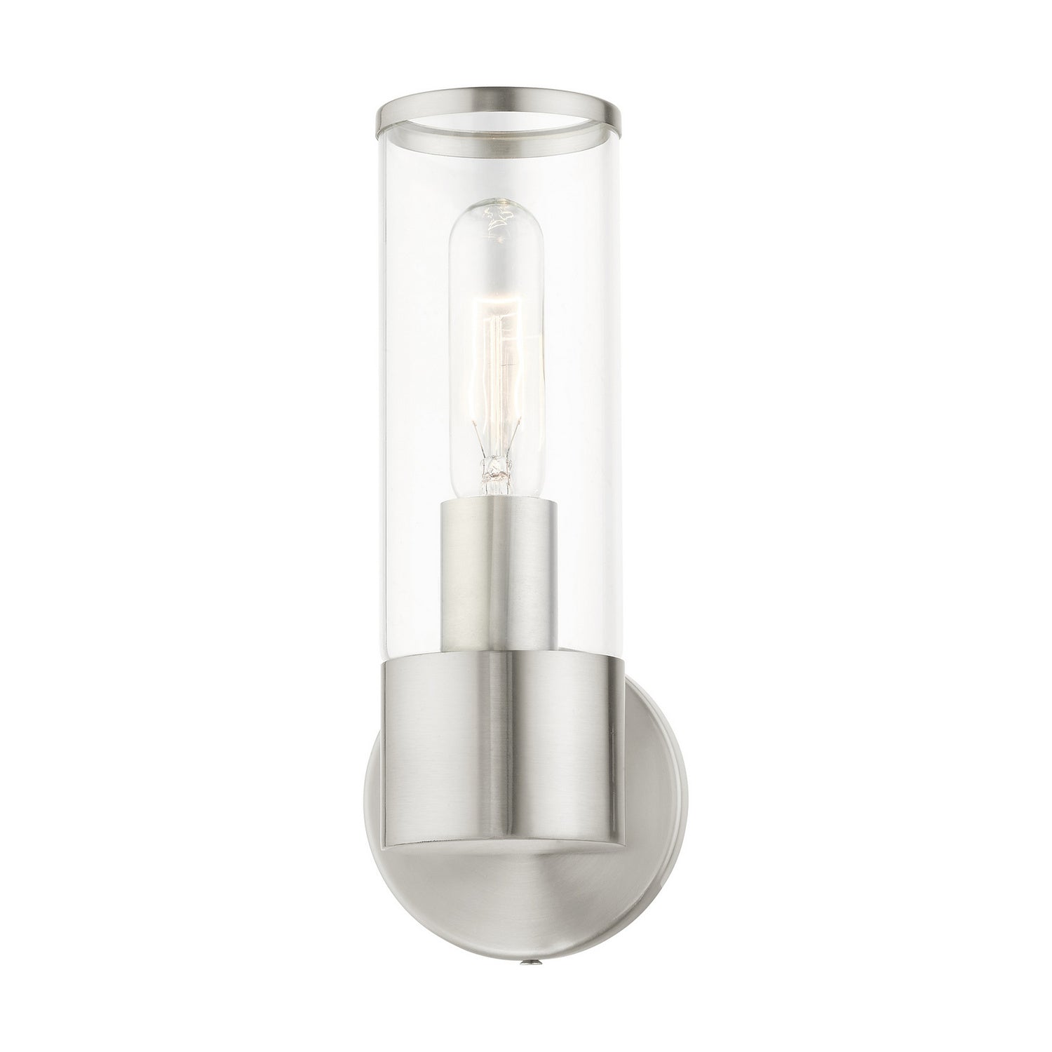 Livex Lighting - 17281-91 - One Light Wall Sconce - Banca - Brushed Nickel