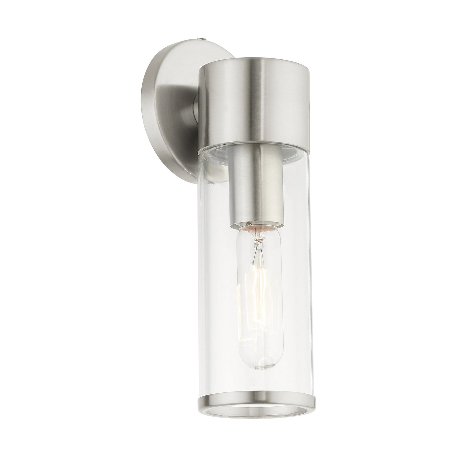 Livex Lighting - 17281-91 - One Light Wall Sconce - Banca - Brushed Nickel