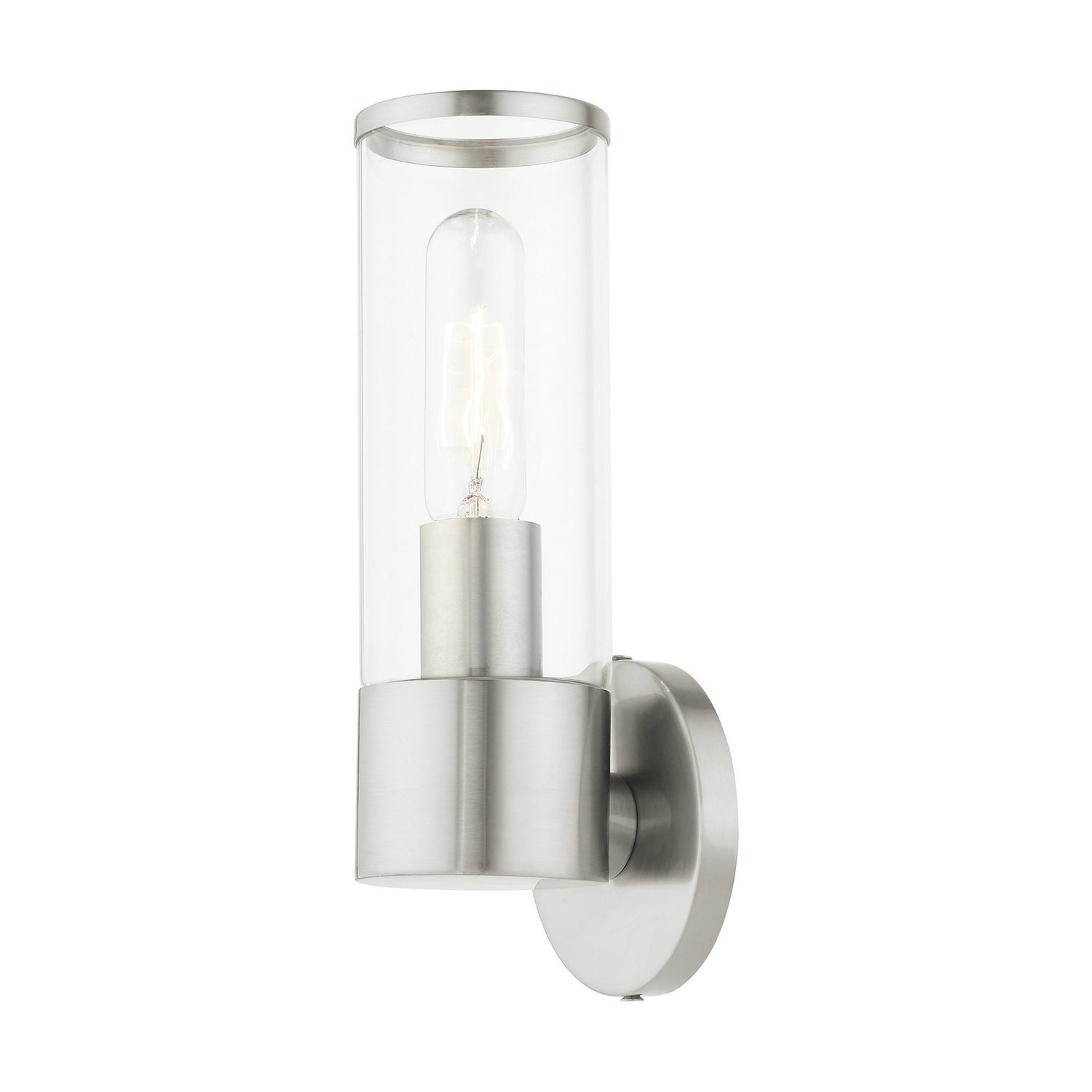 Livex Lighting - 17281-91 - One Light Wall Sconce - Banca - Brushed Nickel