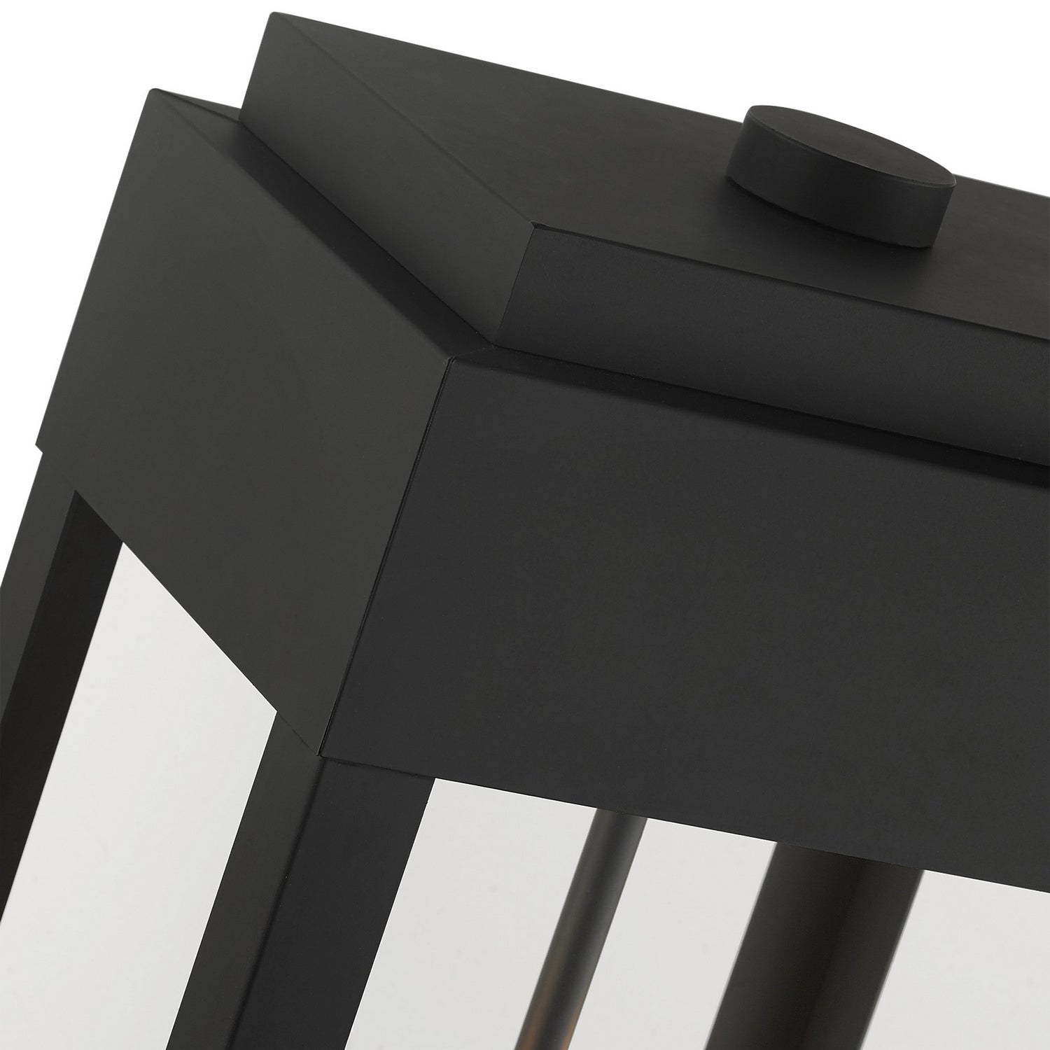 Livex Lighting - 21236-04 - Two Light Outdoor Post Top Lantern - York - Black w/ Brushed Nickels
