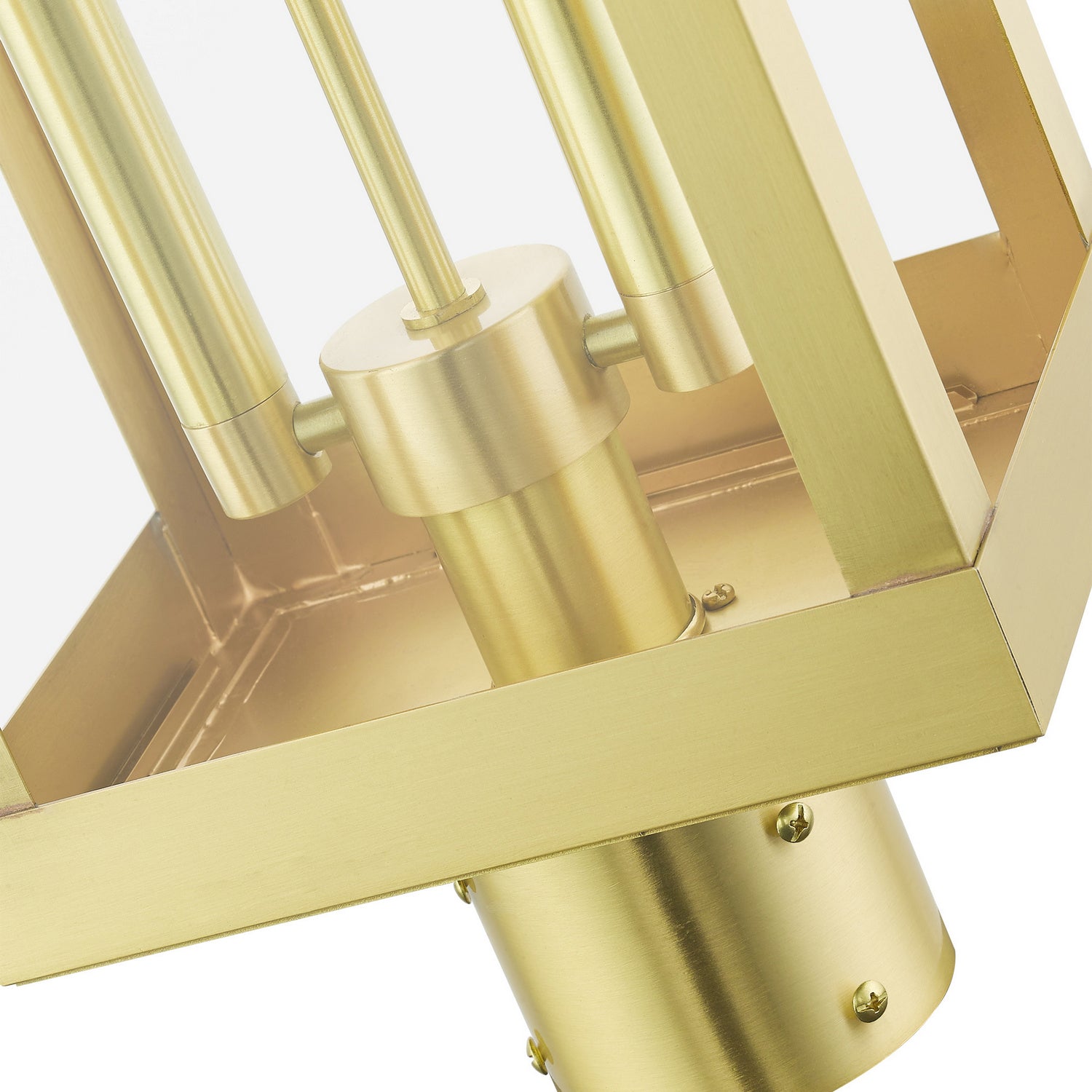 Livex Lighting - 21236-12 - Two Light Outdoor Post Top Lantern - York - Satin Brass