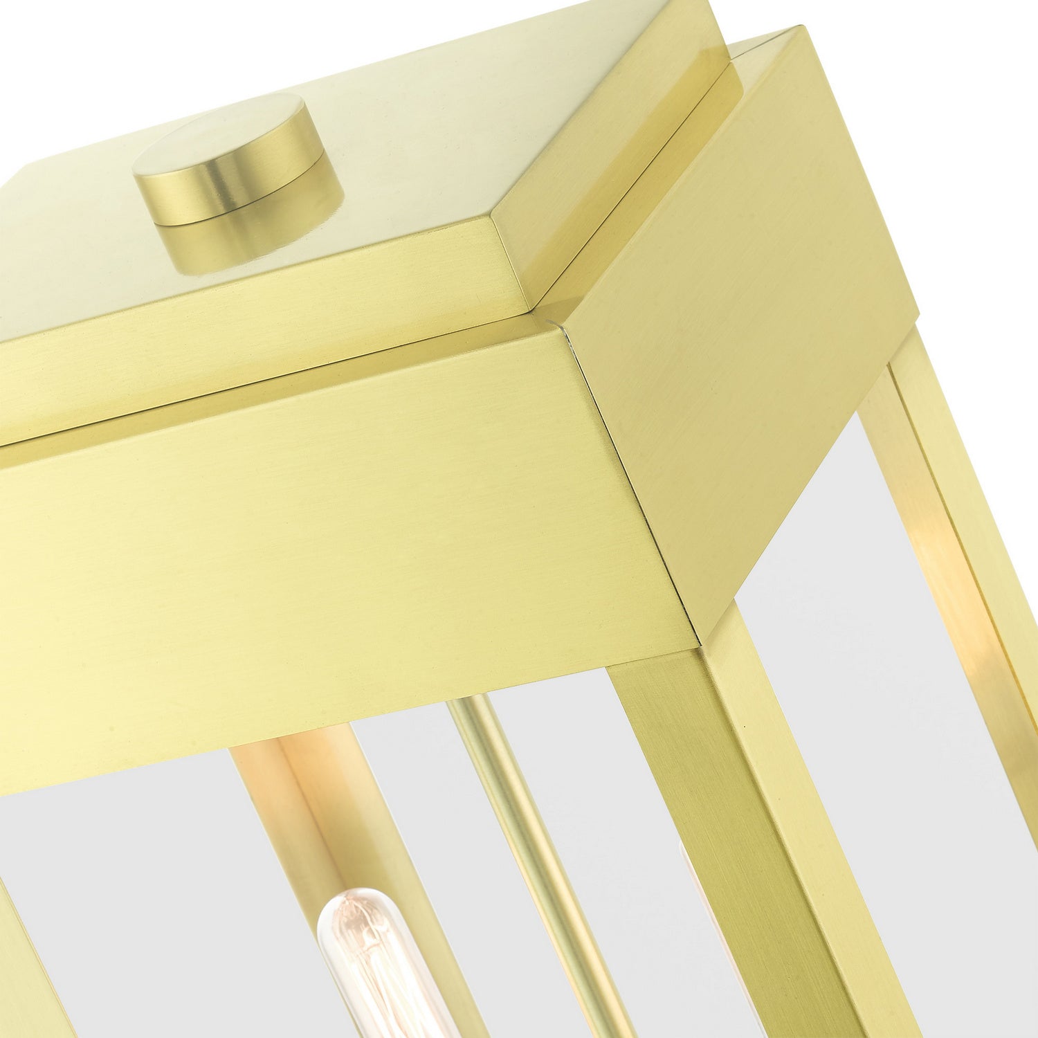 Livex Lighting - 21236-12 - Two Light Outdoor Post Top Lantern - York - Satin Brass