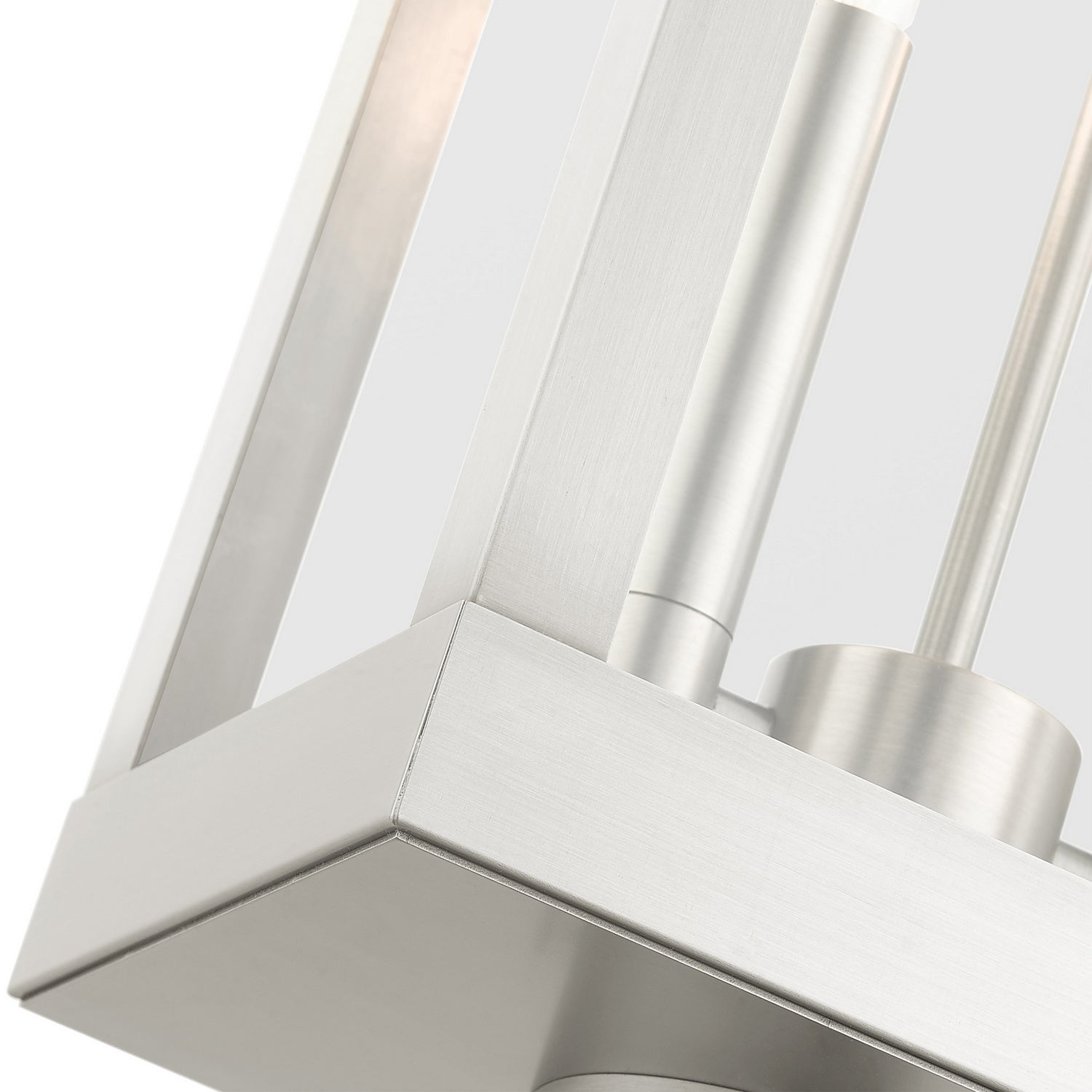Livex Lighting - 21236-91 - Two Light Outdoor Post Top Lantern - York - Brushed Nickel