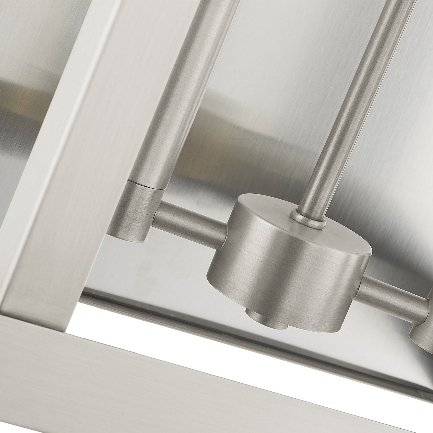 Livex Lighting - 21238-91 - Two Light Outdoor Wall Lantern - York - Brushed Nickel w/ Brushed Nickel Stainless Steel