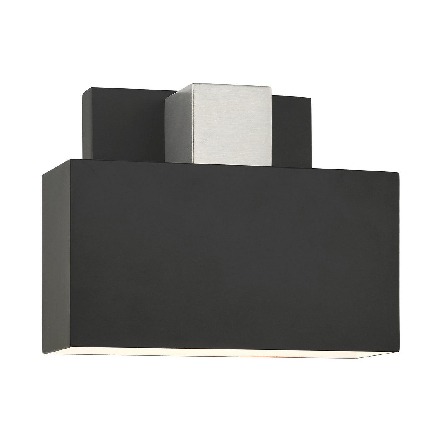 Livex Lighting - 22422-04 - One Light Outdoor Wall Sconce - Lynx - Black w/ Brushed Nickels