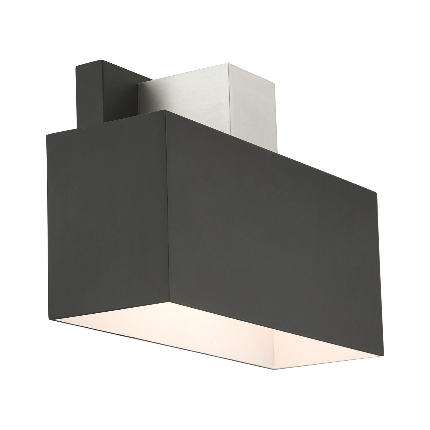 Livex Lighting - 22423-04 - One Light Outdoor Wall Sconce - Lynx - Black w/ Brushed Nickels