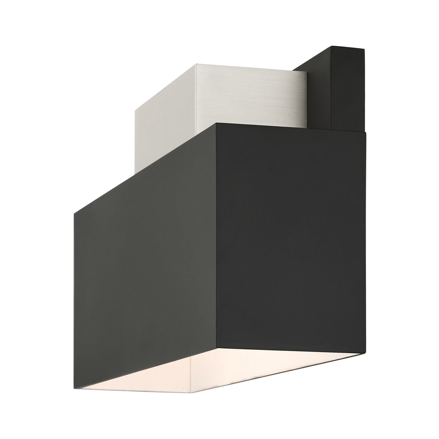 Livex Lighting - 22424-04 - Two Light Outdoor Wall Sconce - Lynx - Black w/ Brushed Nickels