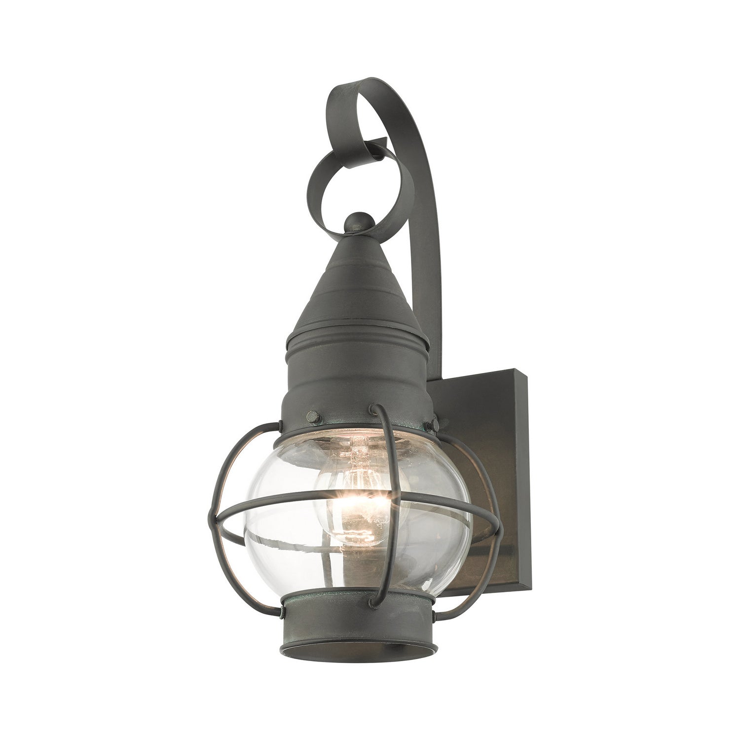 Livex Lighting - 26900-61 - One Light Outdoor Wall Lantern - Newburyport - Charcoal