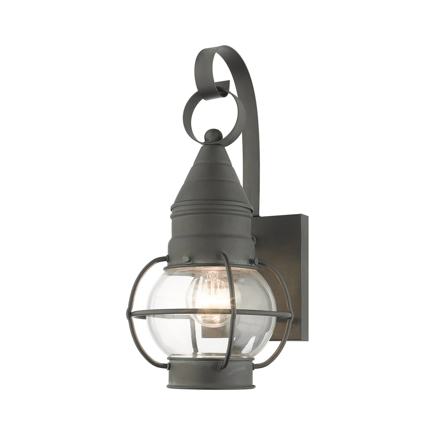 Livex Lighting - 26900-61 - One Light Outdoor Wall Lantern - Newburyport - Charcoal