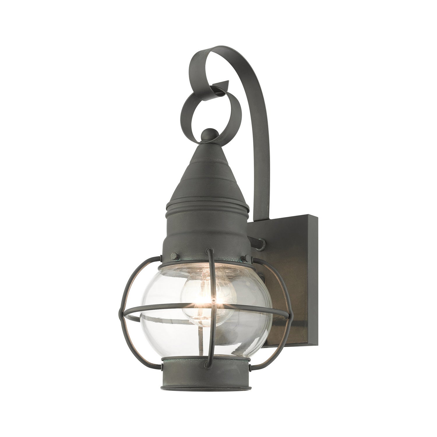 Livex Lighting - 26900-61 - One Light Outdoor Wall Lantern - Newburyport - Charcoal