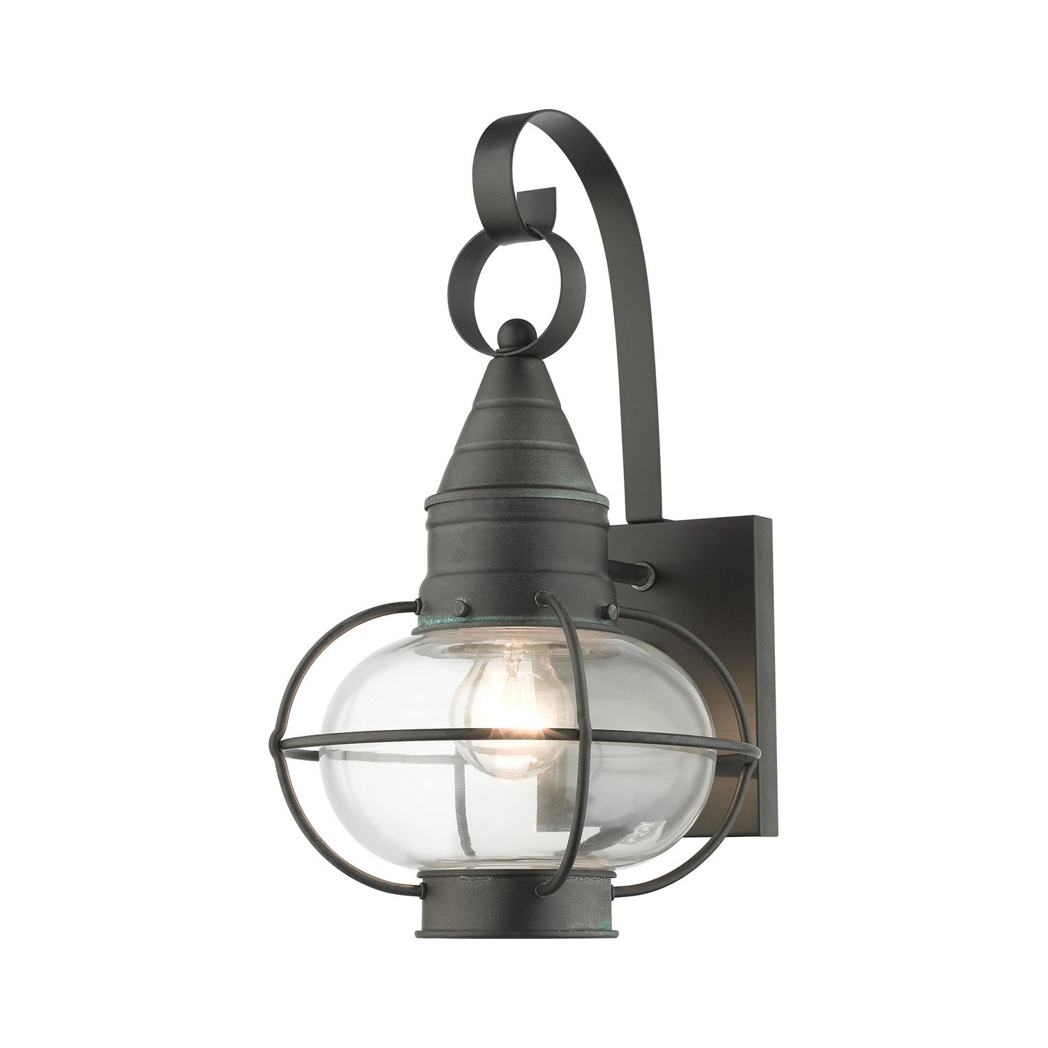 Livex Lighting - 26901-61 - One Light Outdoor Wall Lantern - Newburyport - Charcoal