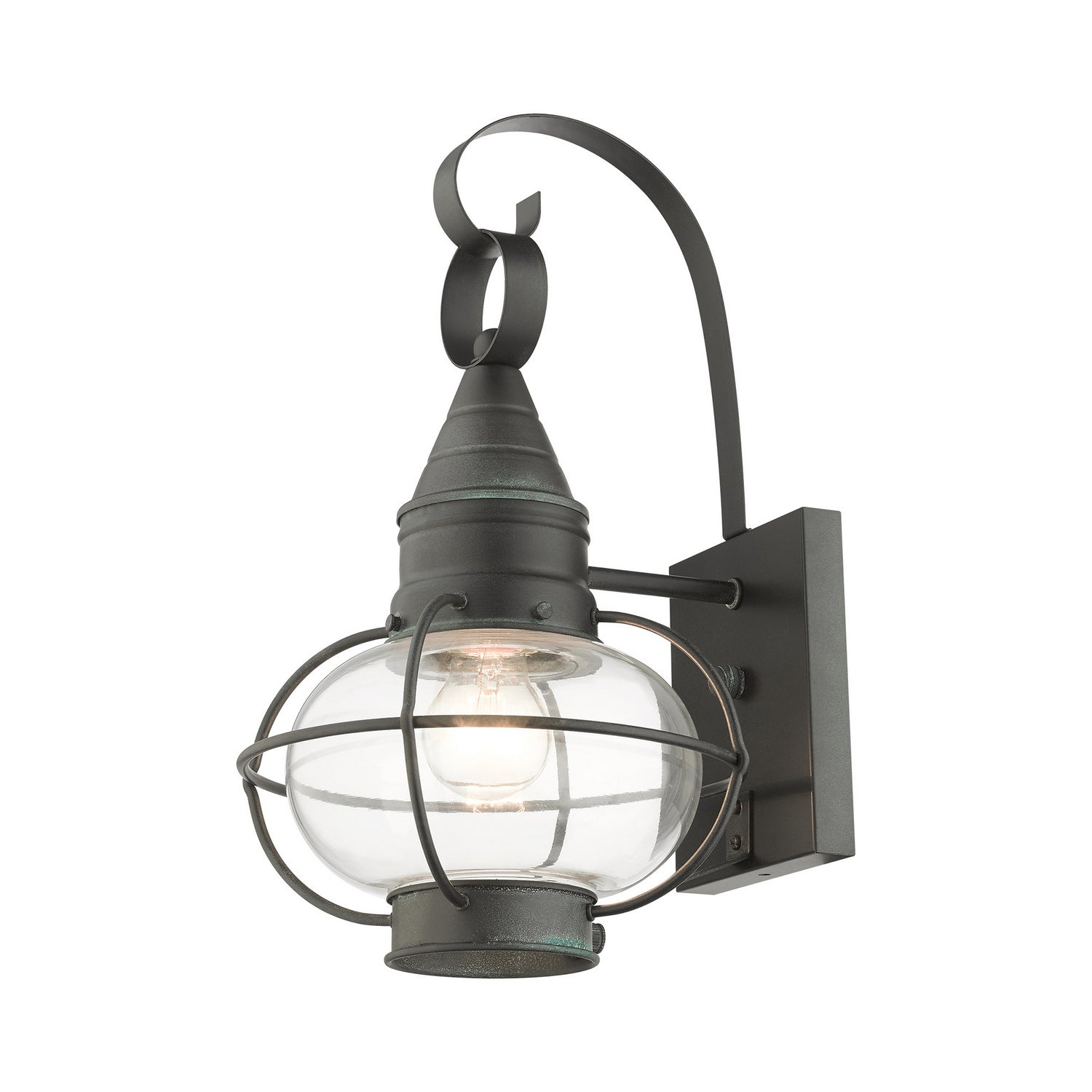 Livex Lighting - 26901-61 - One Light Outdoor Wall Lantern - Newburyport - Charcoal