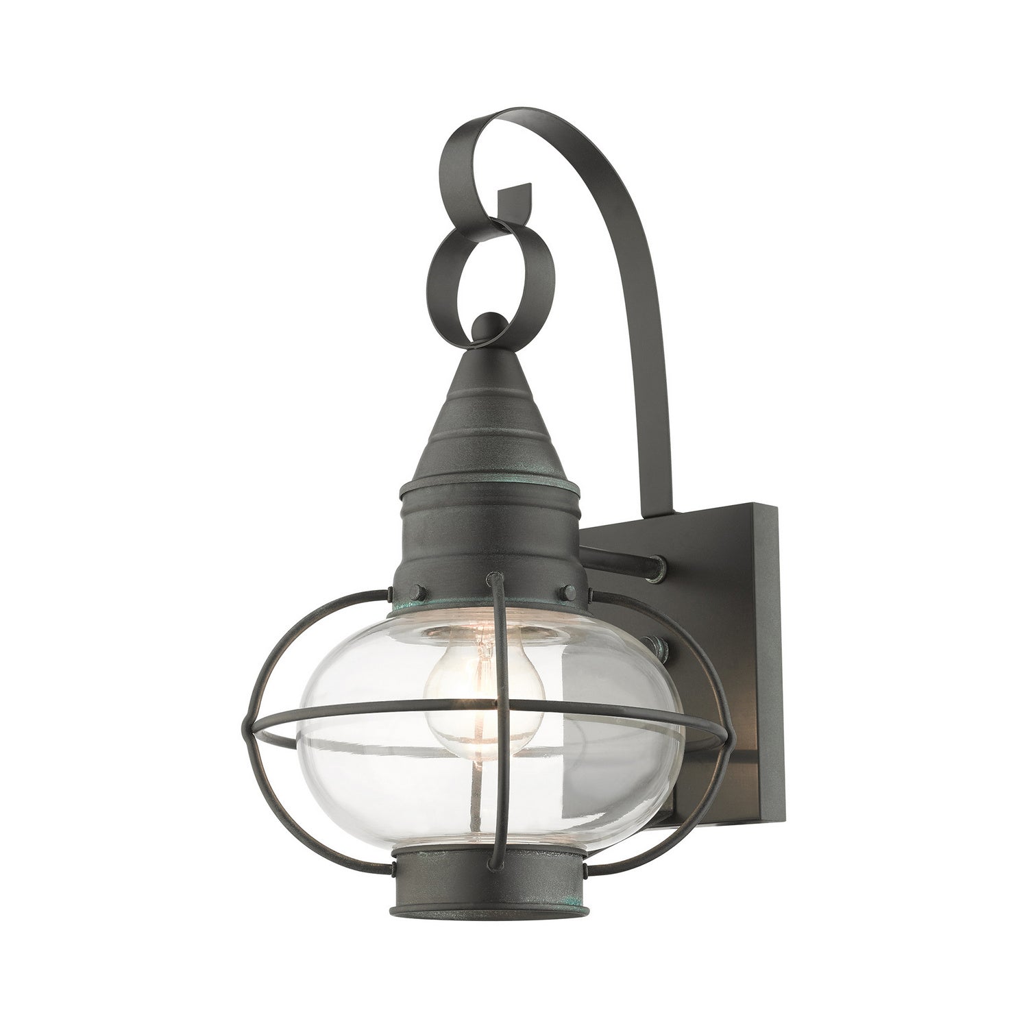 Livex Lighting - 26901-61 - One Light Outdoor Wall Lantern - Newburyport - Charcoal