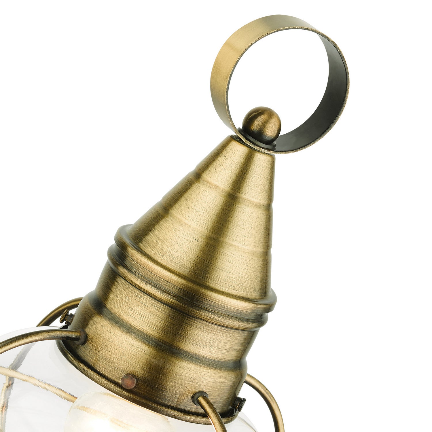 Livex Lighting - 26902-01 - One Light Outdoor Post Top Lantern - Newburyport - Antique Brass