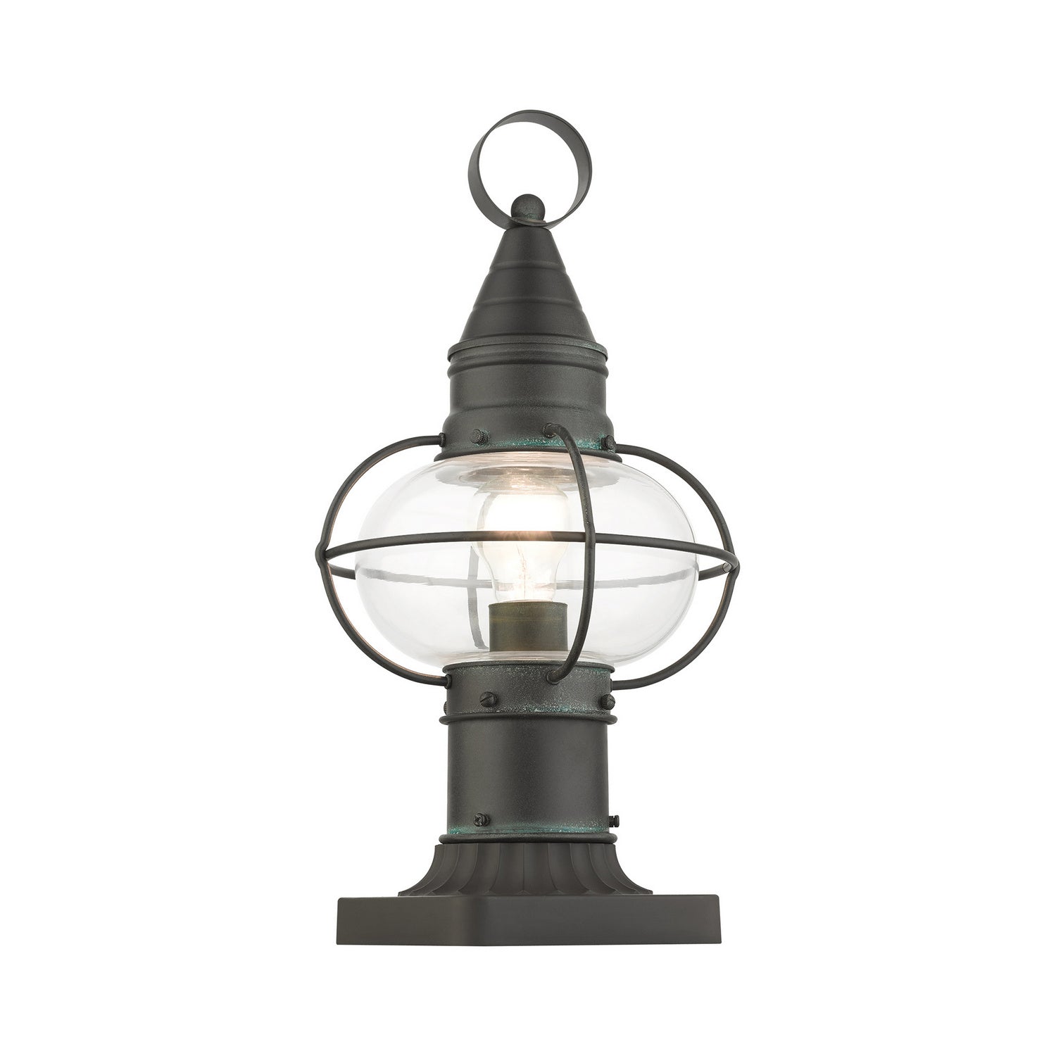 Livex Lighting - 26902-61 - One Light Outdoor Post Top Lantern - Newburyport - Charcoal