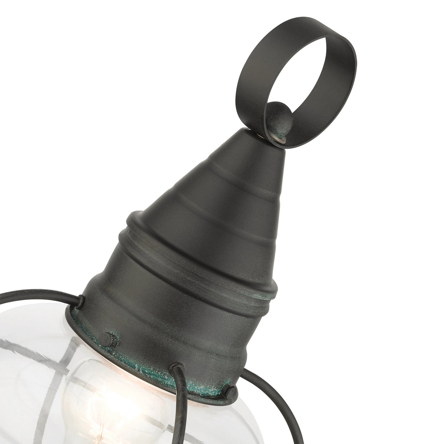 Livex Lighting - 26902-61 - One Light Outdoor Post Top Lantern - Newburyport - Charcoal