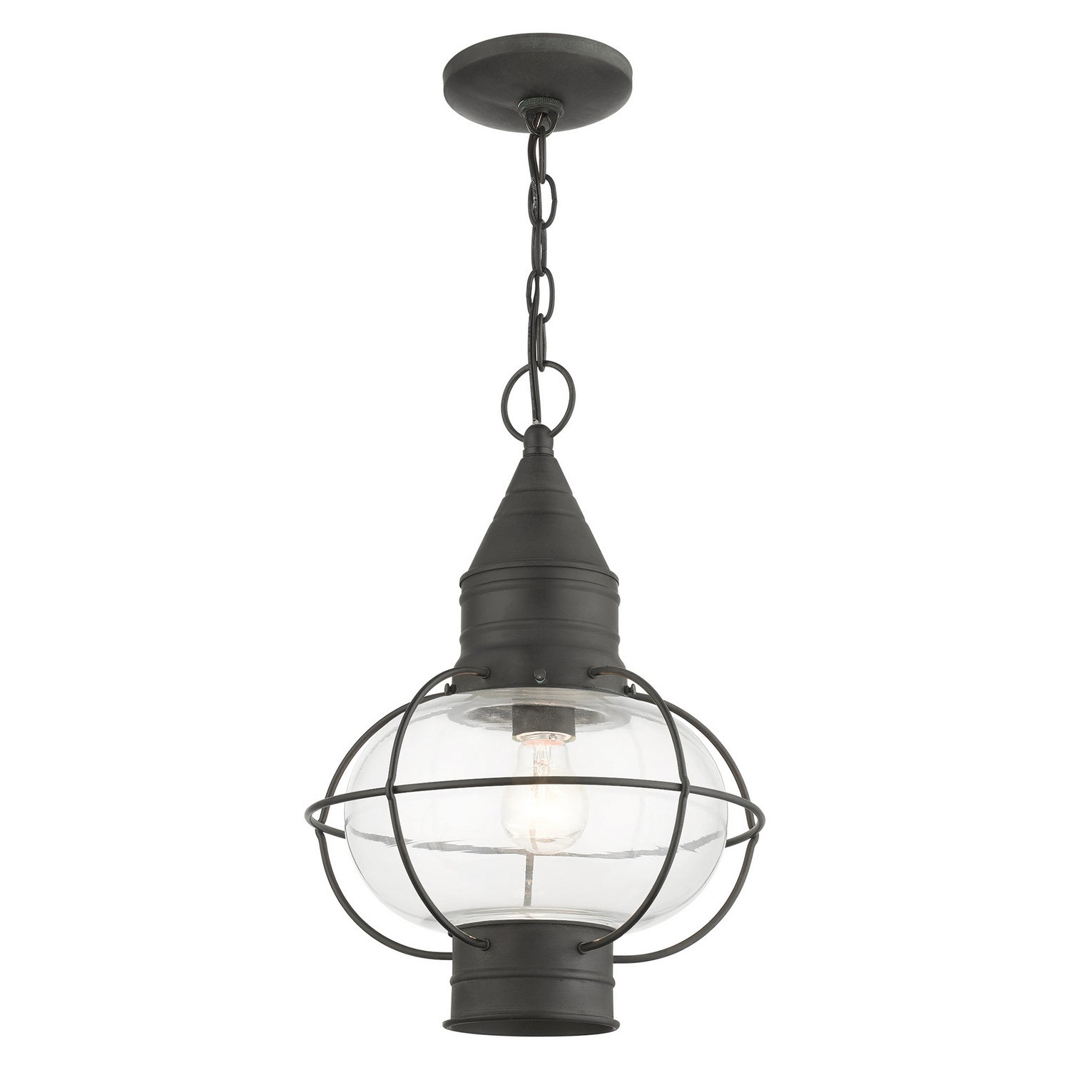 Livex Lighting - 26906-61 - One Light Outdoor Pendant - Newburyport - Charcoal