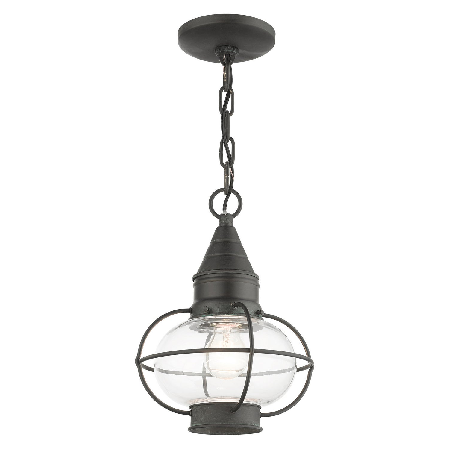 Livex Lighting - 26910-61 - One Light Outdoor Pendant - Newburyport - Charcoal