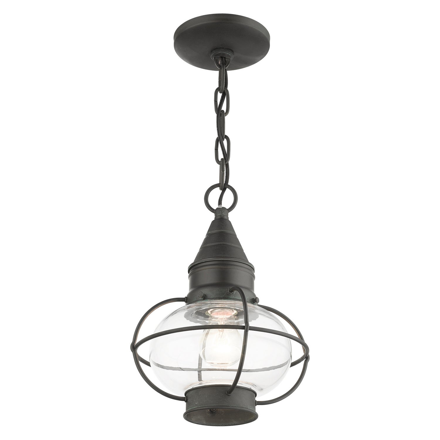 Livex Lighting - 26910-61 - One Light Outdoor Pendant - Newburyport - Charcoal