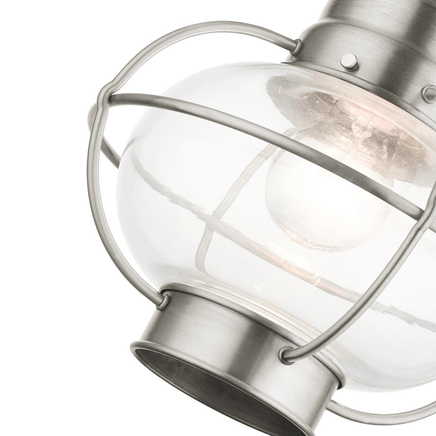 Livex Lighting - 26910-91 - One Light Outdoor Pendant - Newburyport - Brushed Nickel