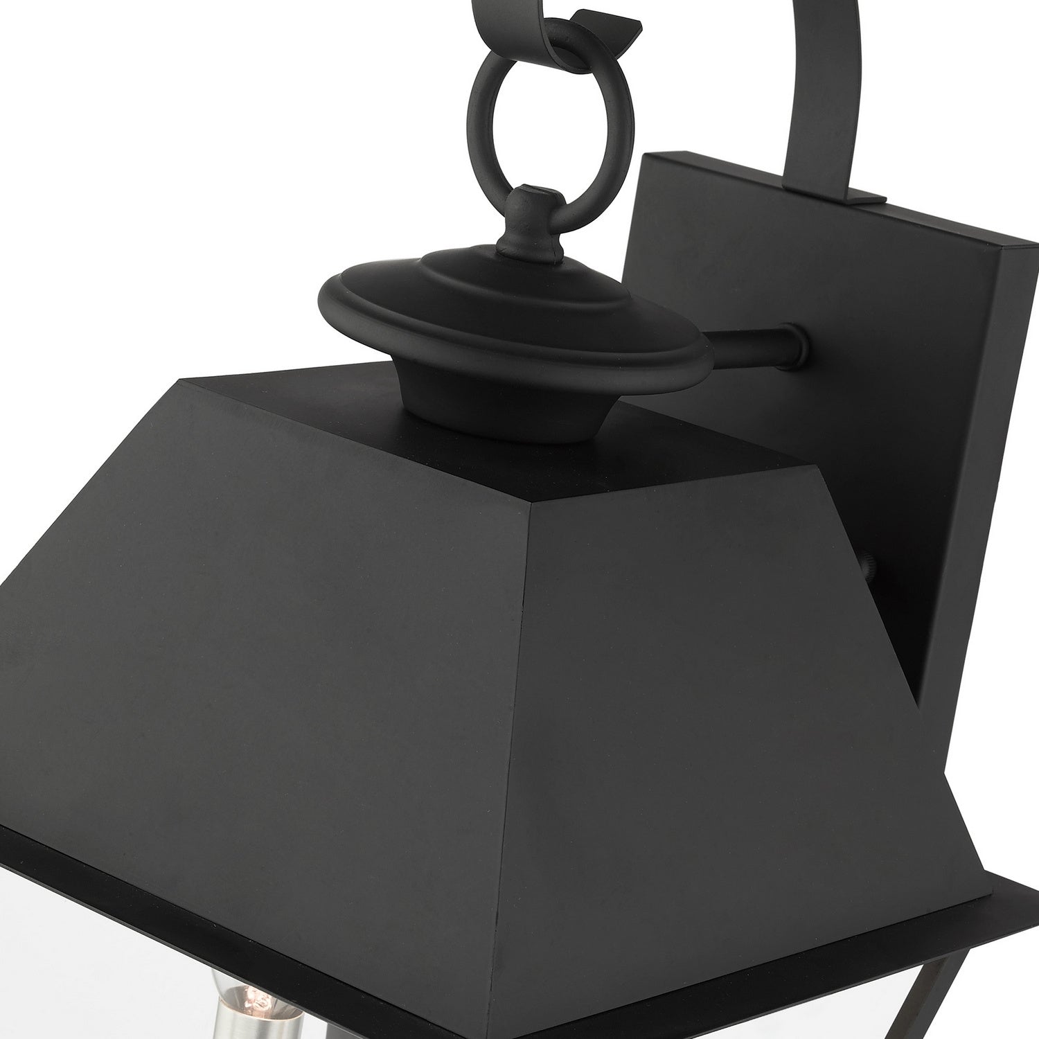 Livex Lighting - 27218-04 - Three Light Outdoor Wall Lantern - Wentworth - Black w/ Brushed Nickel Cluster