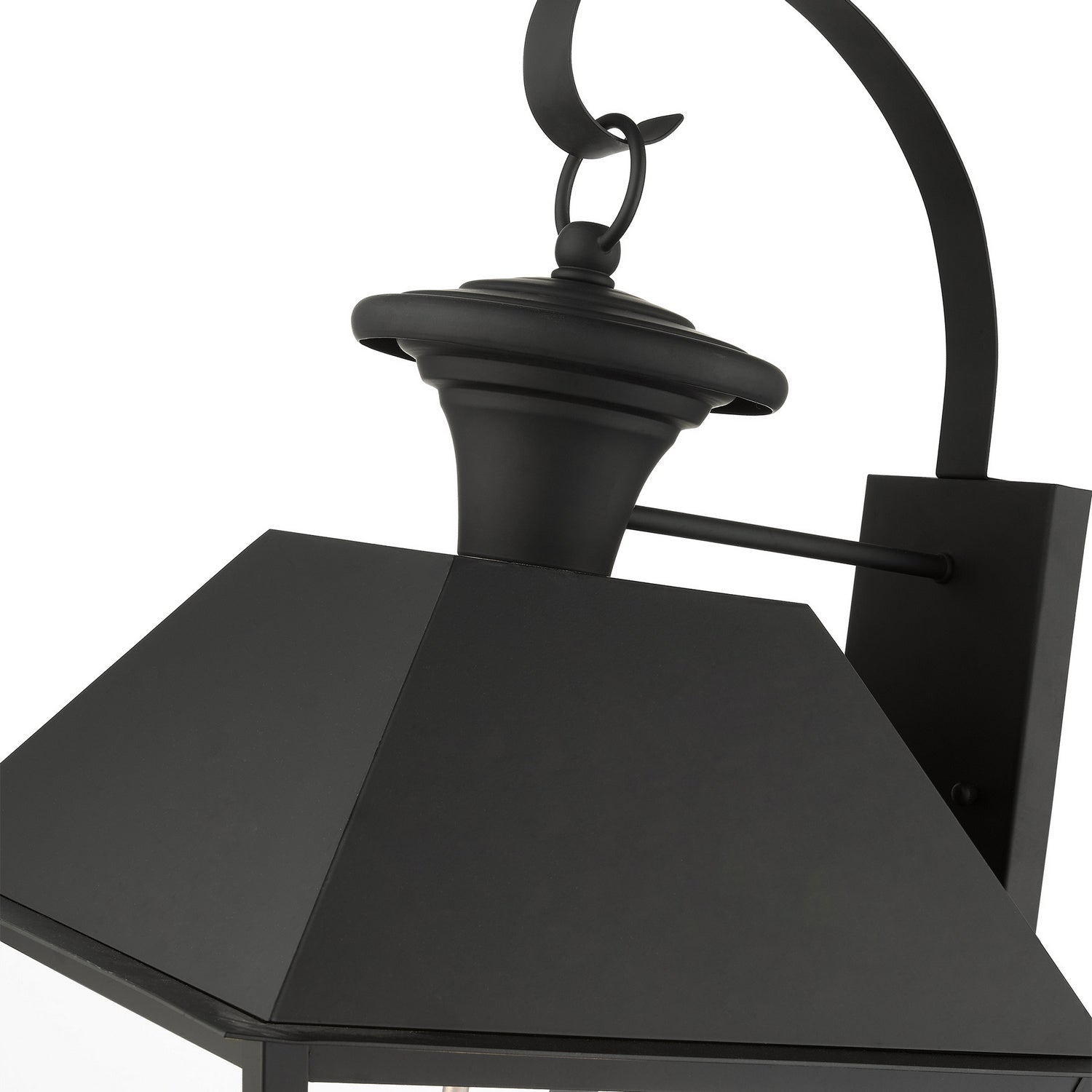 Livex Lighting - 27222-04 - Four Light Outdoor Wall Lantern - Wentworth - Black w/ Brushed Nickel Cluster