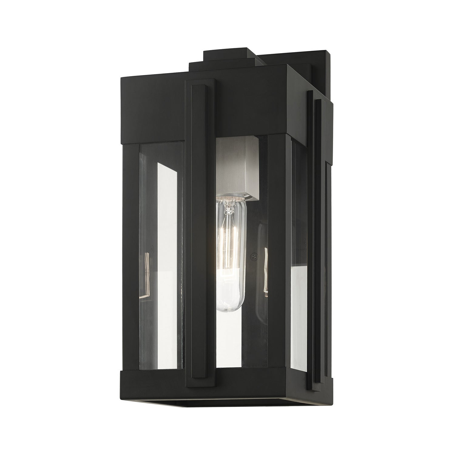 Livex Lighting - 27712-04 - One Light Outdoor Wall Lantern - Lexington - Black
