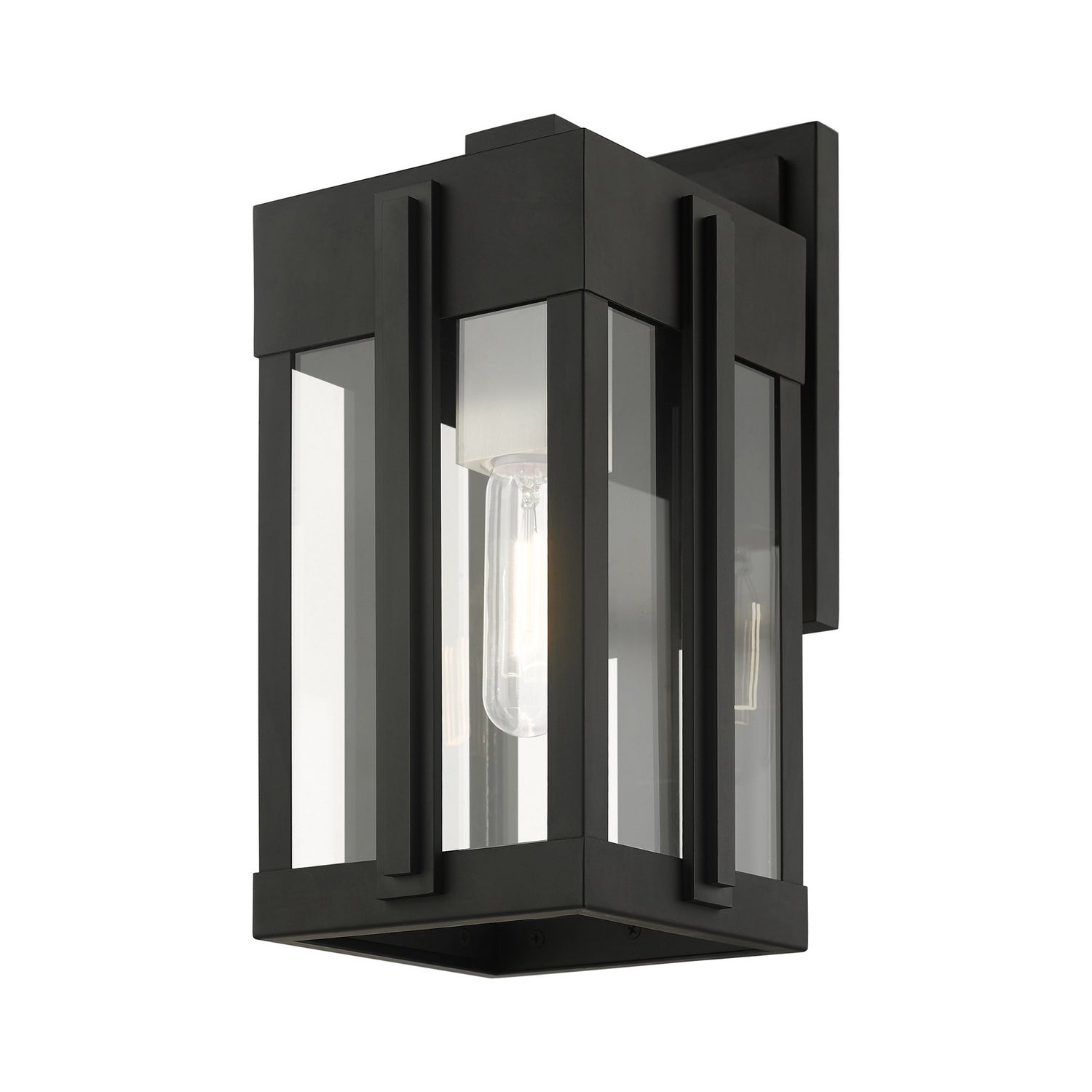 Livex Lighting - 27712-04 - One Light Outdoor Wall Lantern - Lexington - Black